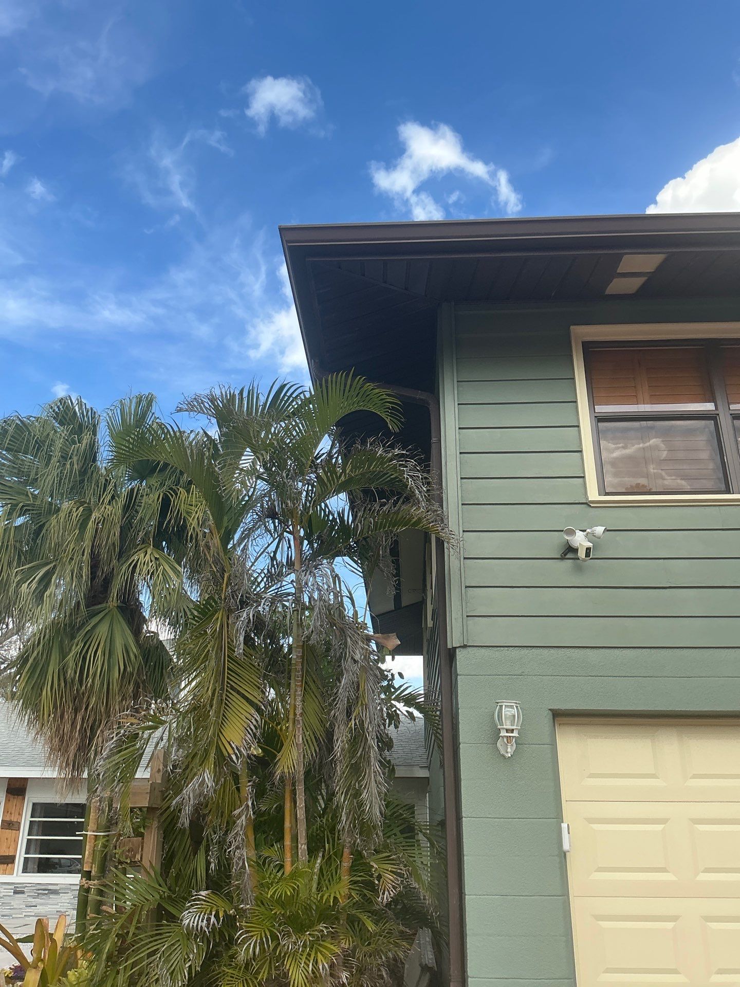 White Soffit and Fascia Installation in Longboat Key FL by Gutter Professors