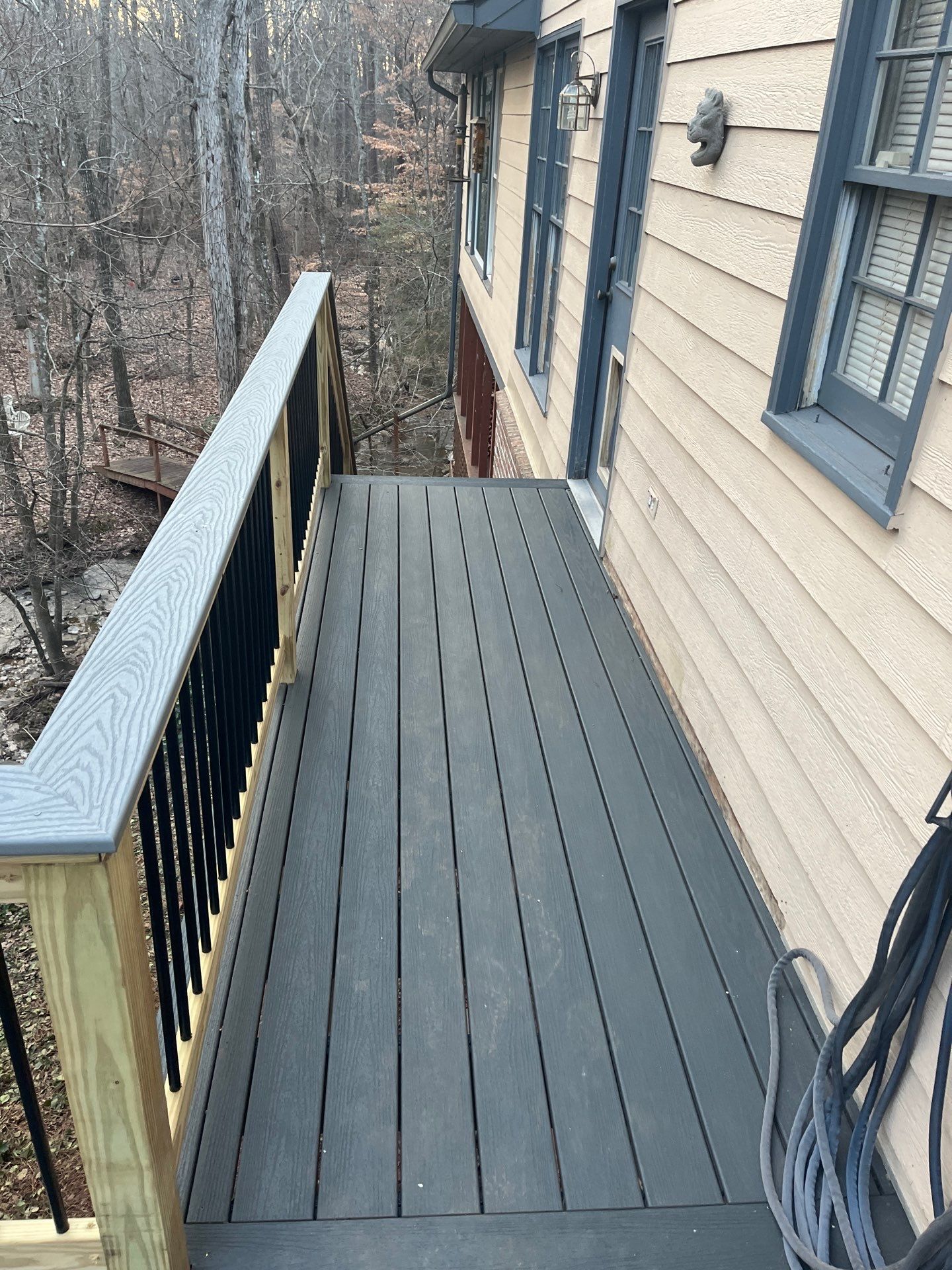 Trex Deck Build with Hybrid Railing in Lilburn, GA by Nelson Exteriors 