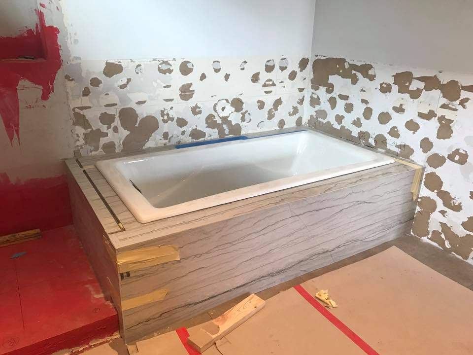 Bathroom renovations in porgress