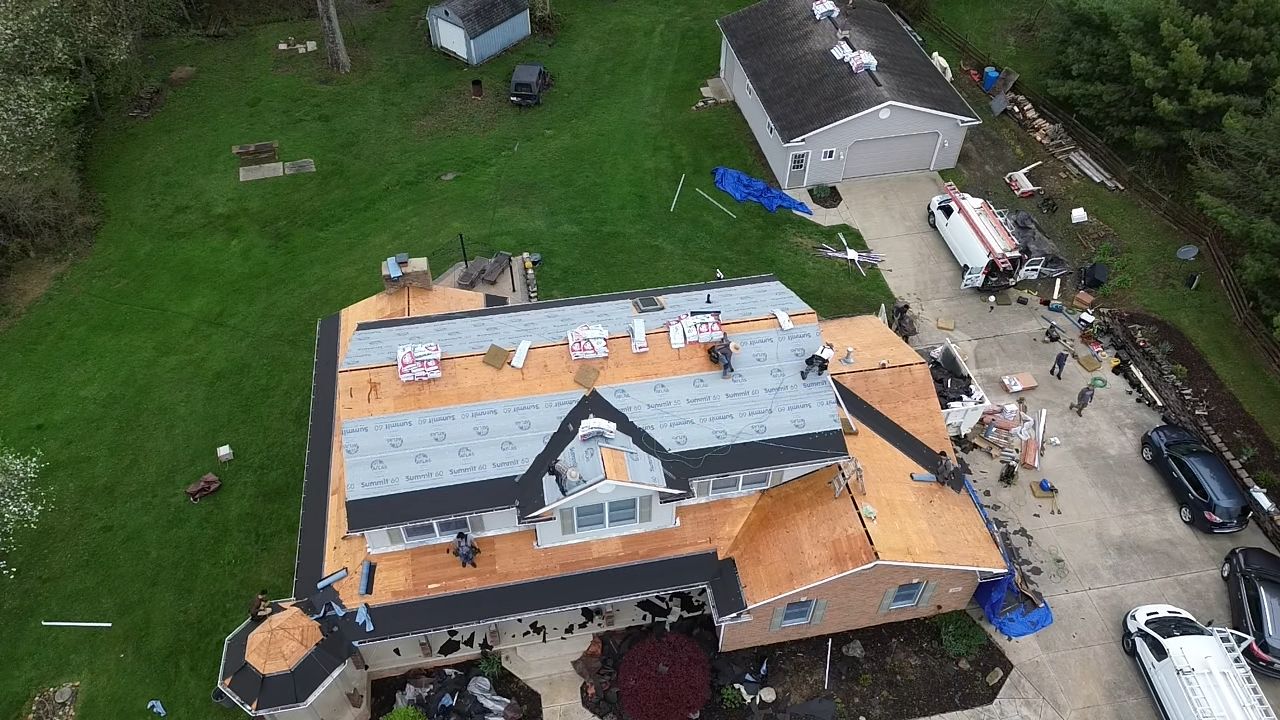 Atlas Pinnacle, Color, Coastal Granite, Drip Edge, Birch White by Eagle Eye Roofing