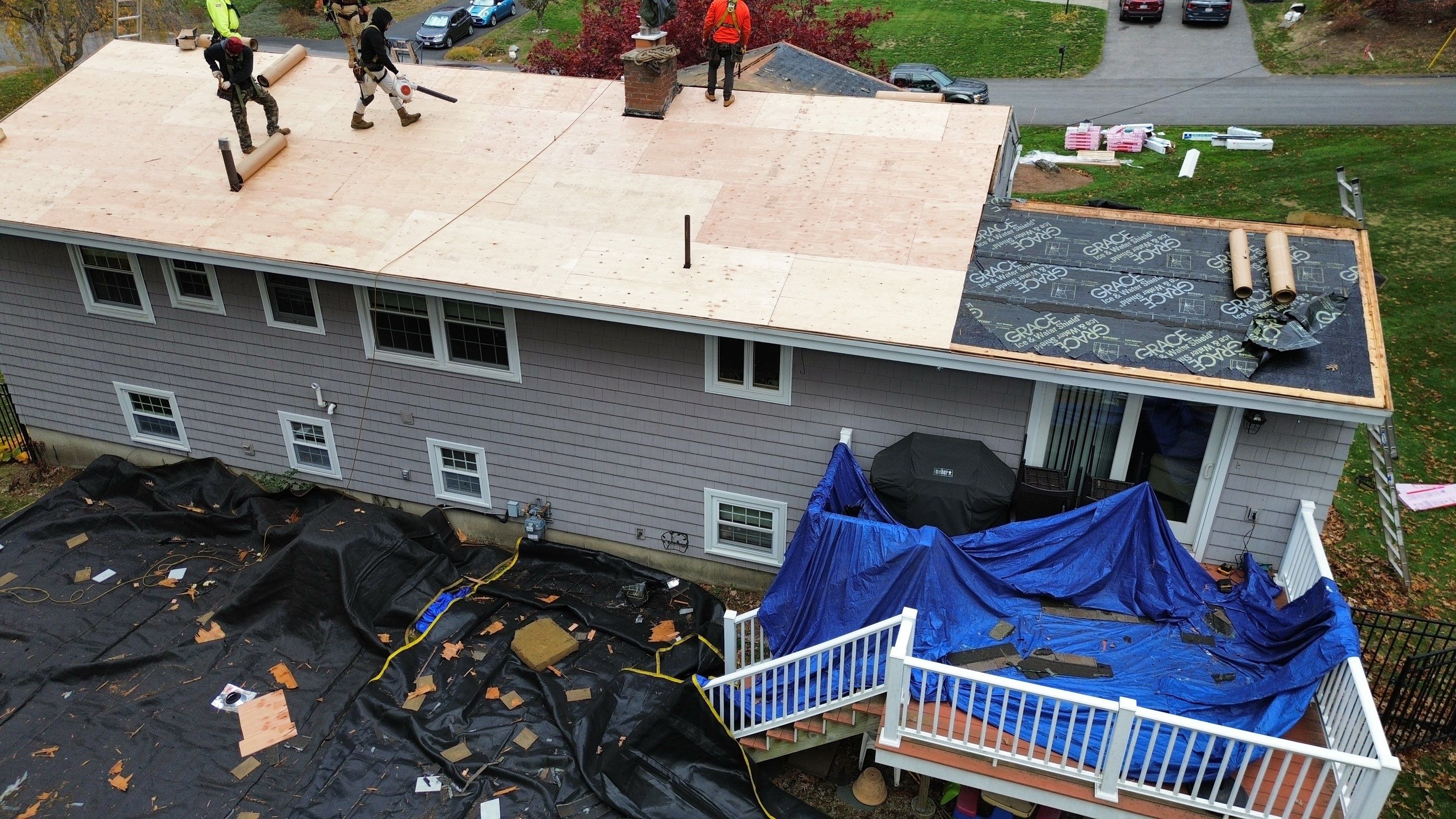 Chelmsford Complete Roof Replacement in Onyx Black with Balanced Ventilation by Mighty Dog Roofing of Greater Middlesex County