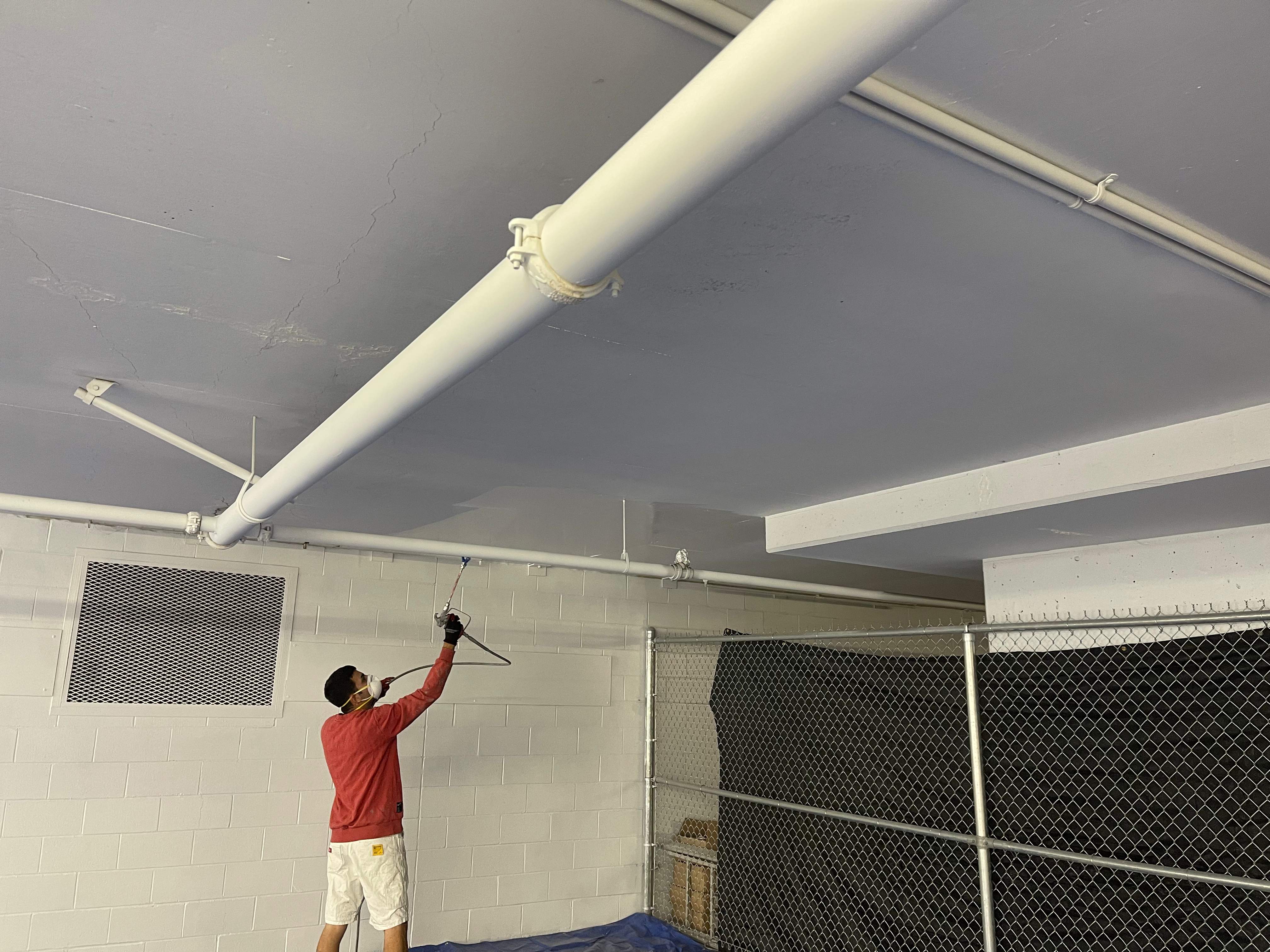 Commercial Ceiling Painting – Downtown Location by YVR Construction Group