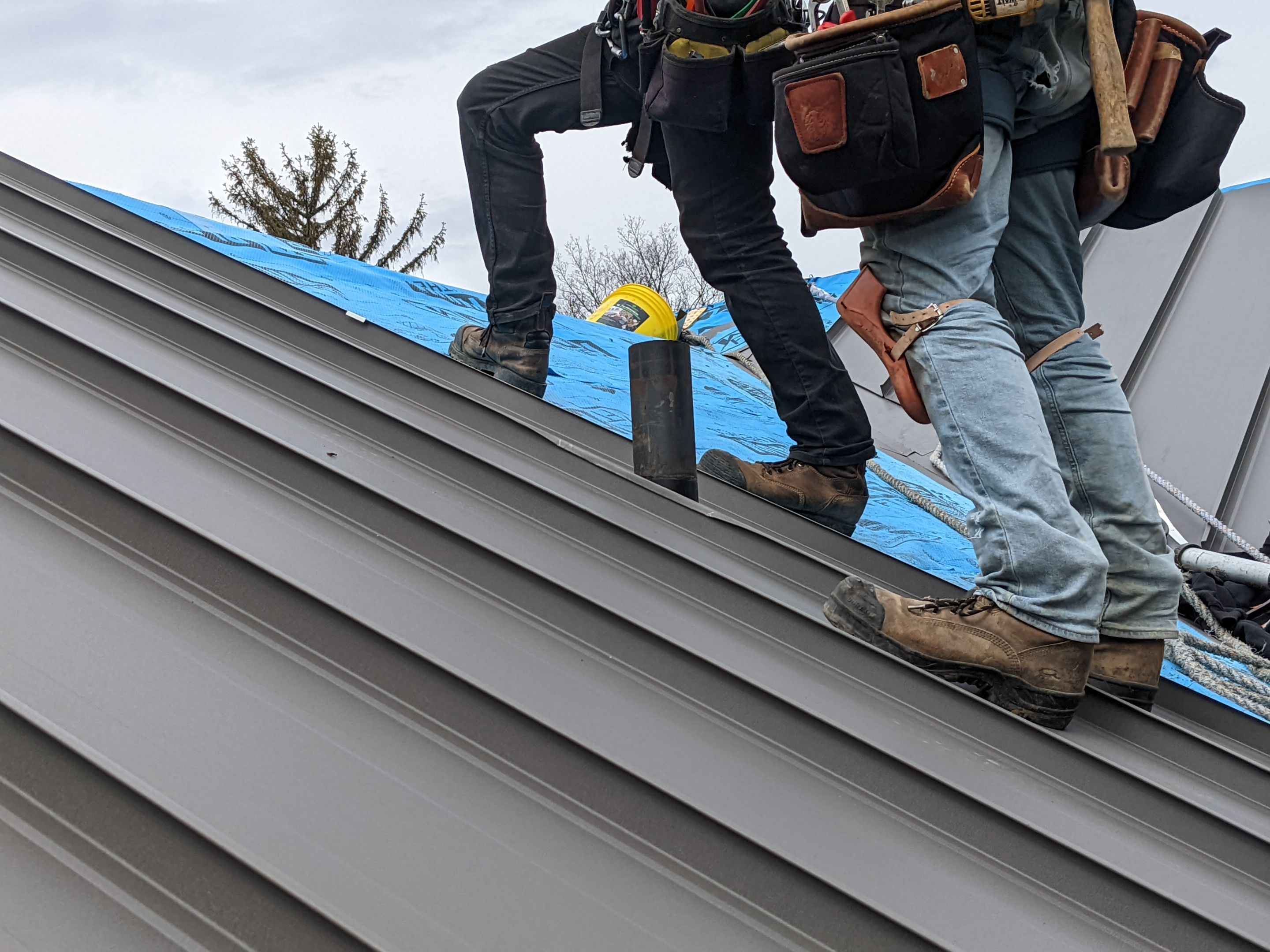 New Roof Installation using 16" Standing Seam Panels by Jay Carter Roofing & Sheet Metal