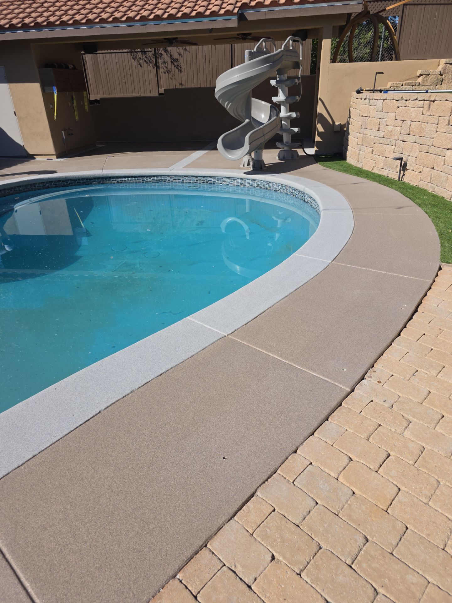 Quartz 2 tone Pool deck by Matt Gifford Painting LLC