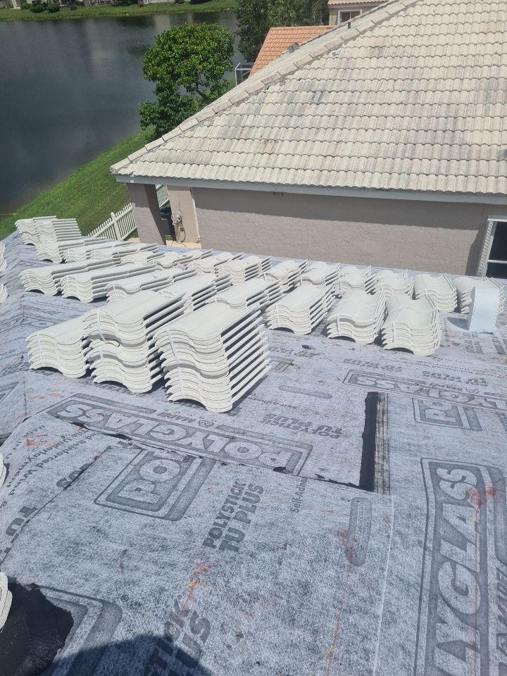 Residential Roofing Installation using Eagle Roofing Tile by BLUES BROTHERS ROOFING