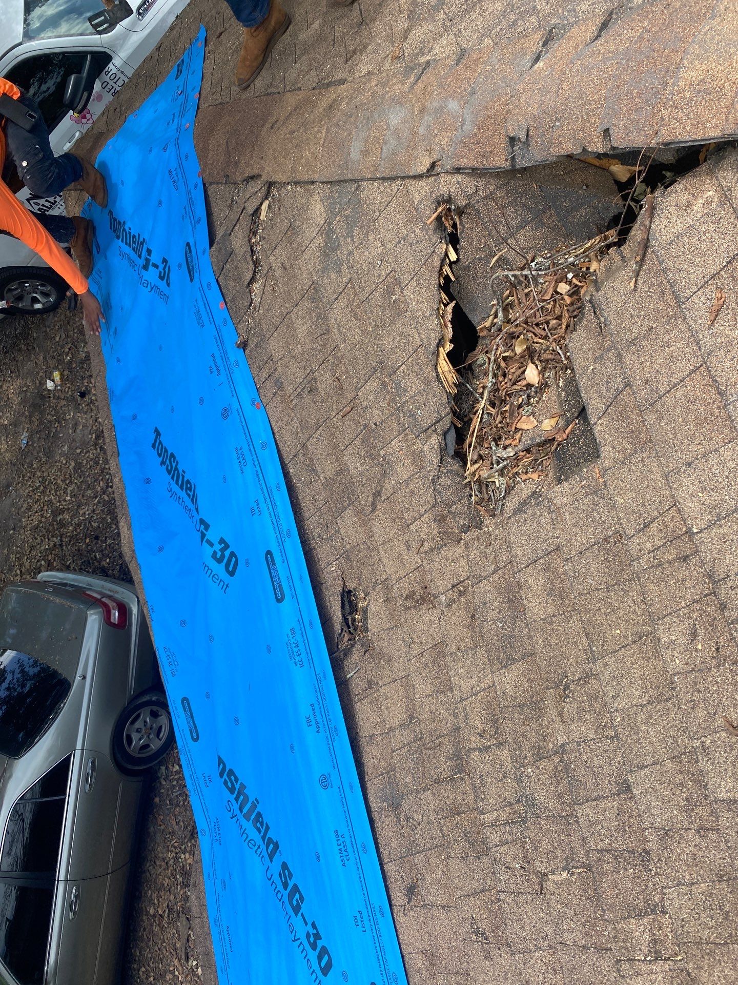 Residential Roofing Repair using tile by Roof Repair Company