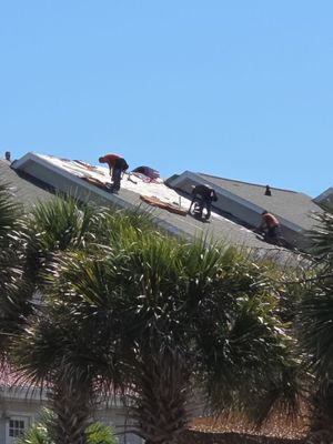 Residential Roof Replacement with Owens Corning Estate Gray Shingles in Surf City, NC