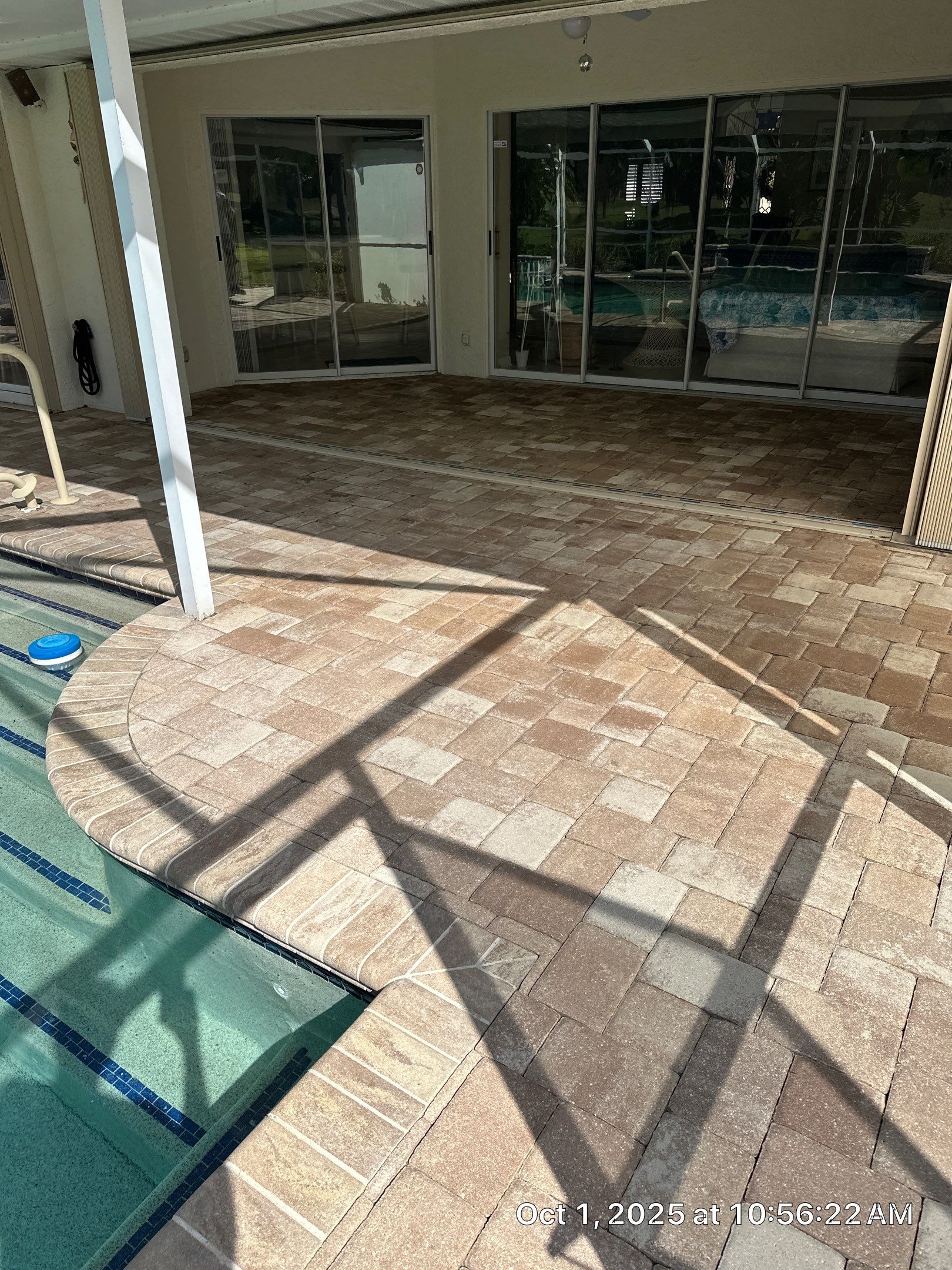 Sun City Center Paver Stripping and Sealing for Pool Deck by Supreme Paver Experts