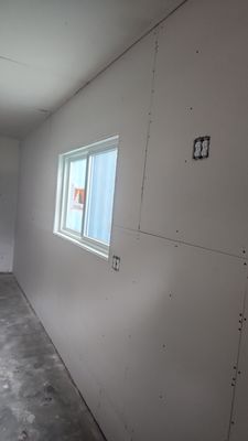 Yankton Garage Remodel with Andersen Window Installation and Drywall