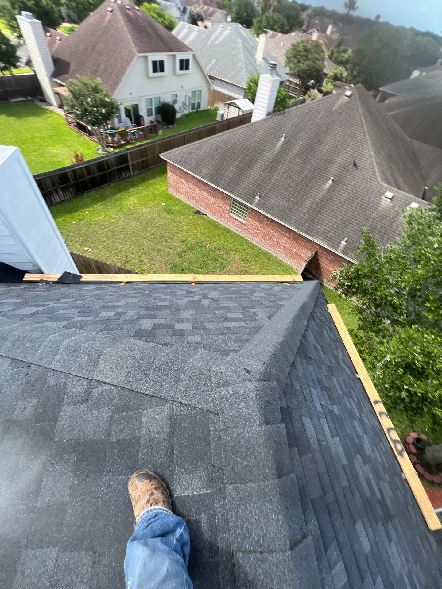 Steep and High...Let's get It! by Bayfront Roofing and Construction