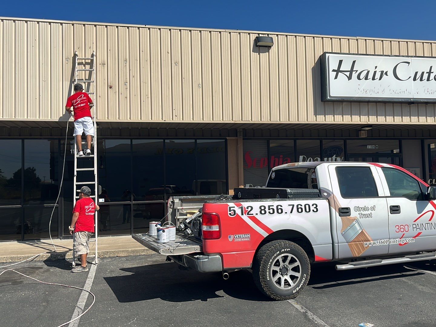 Revitalizing Commerce: A Vibrant Makeover for Your Business Storefronts by 360 Painting Central Texas 