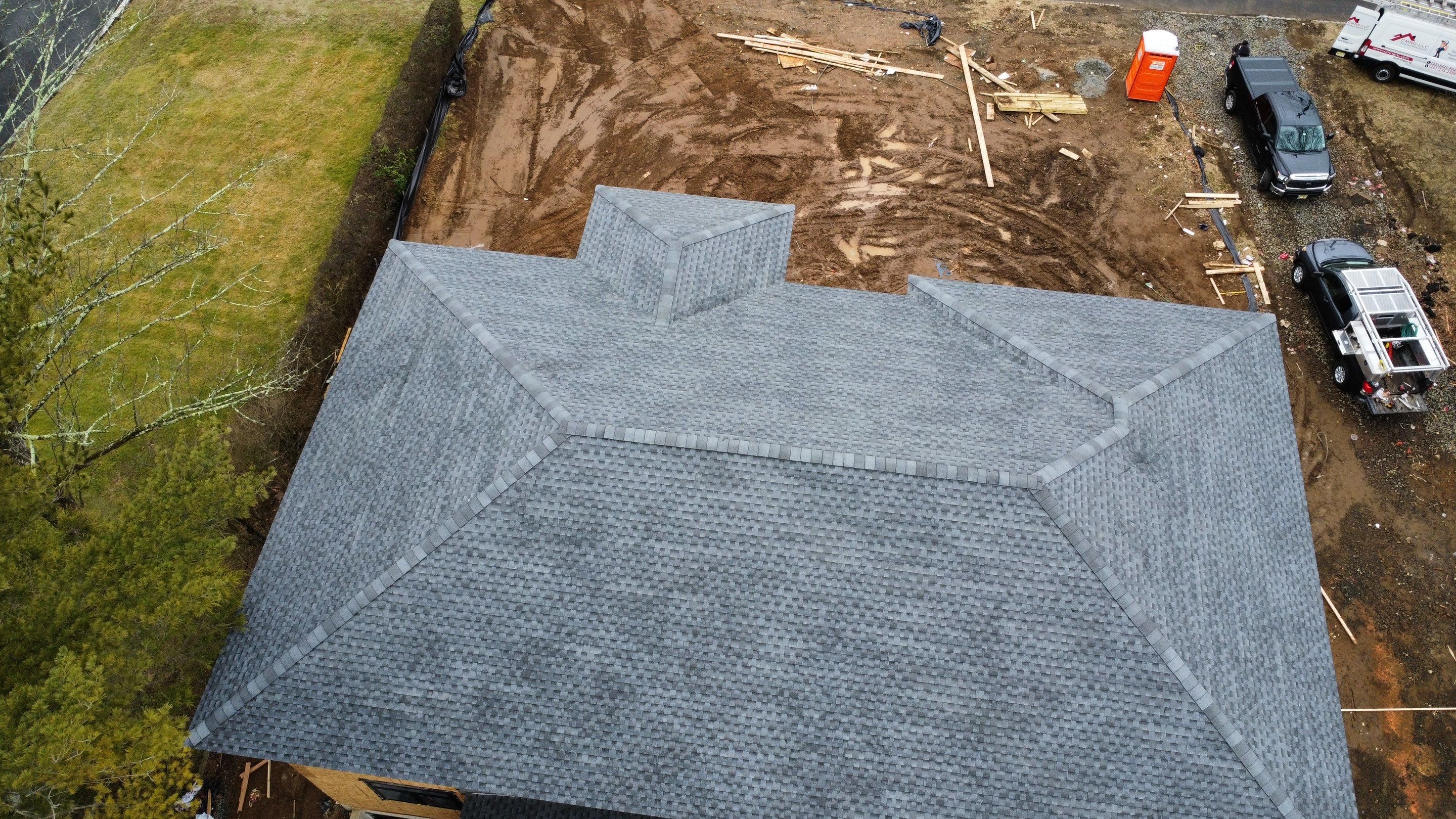 New Roof Installation using GAF Timberline color Pewter Gray by CMNG LLC