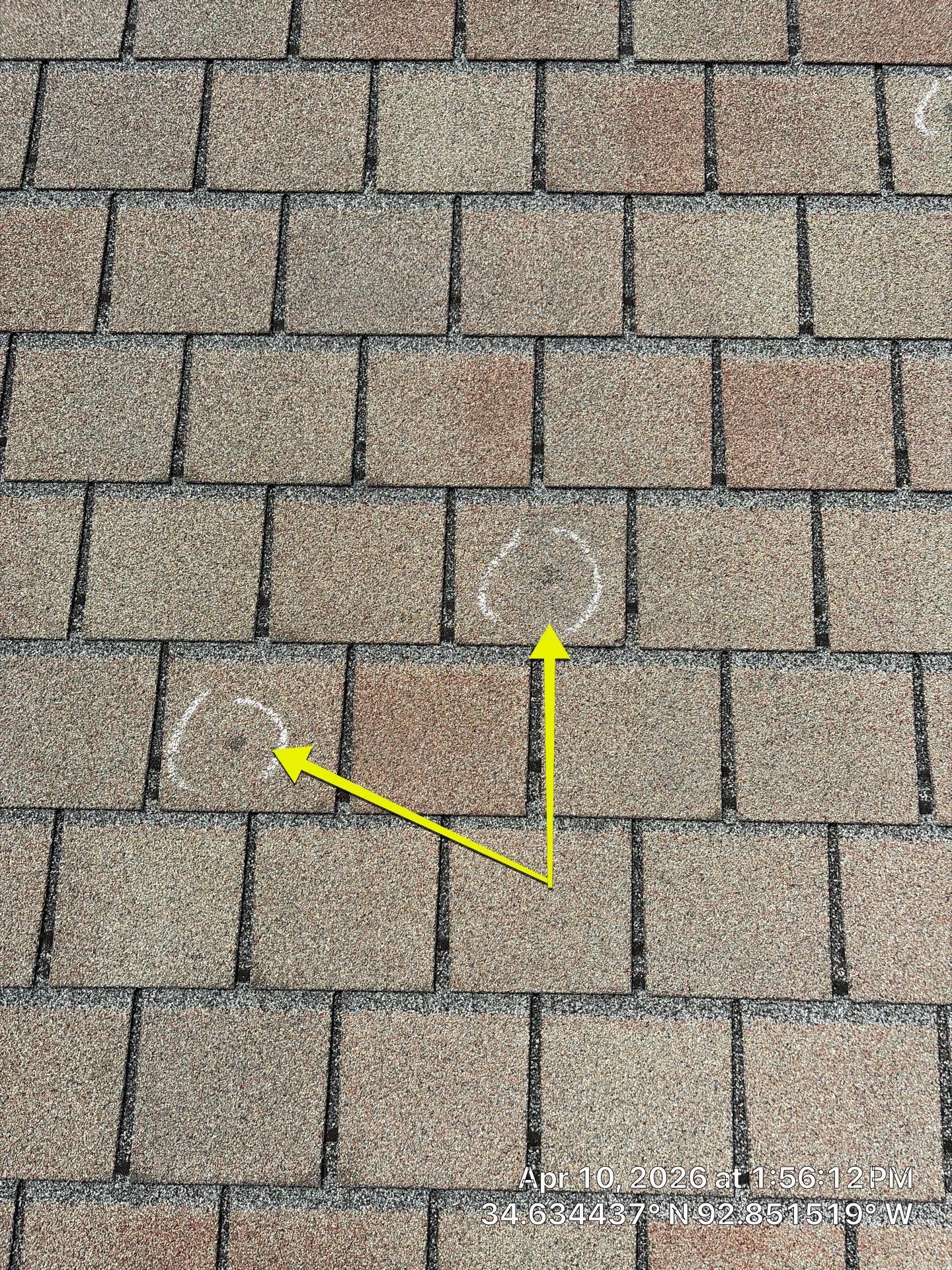 Shingle Roof Damage Assessment in Hot Springs Village by Temple Roofing and Exteriors