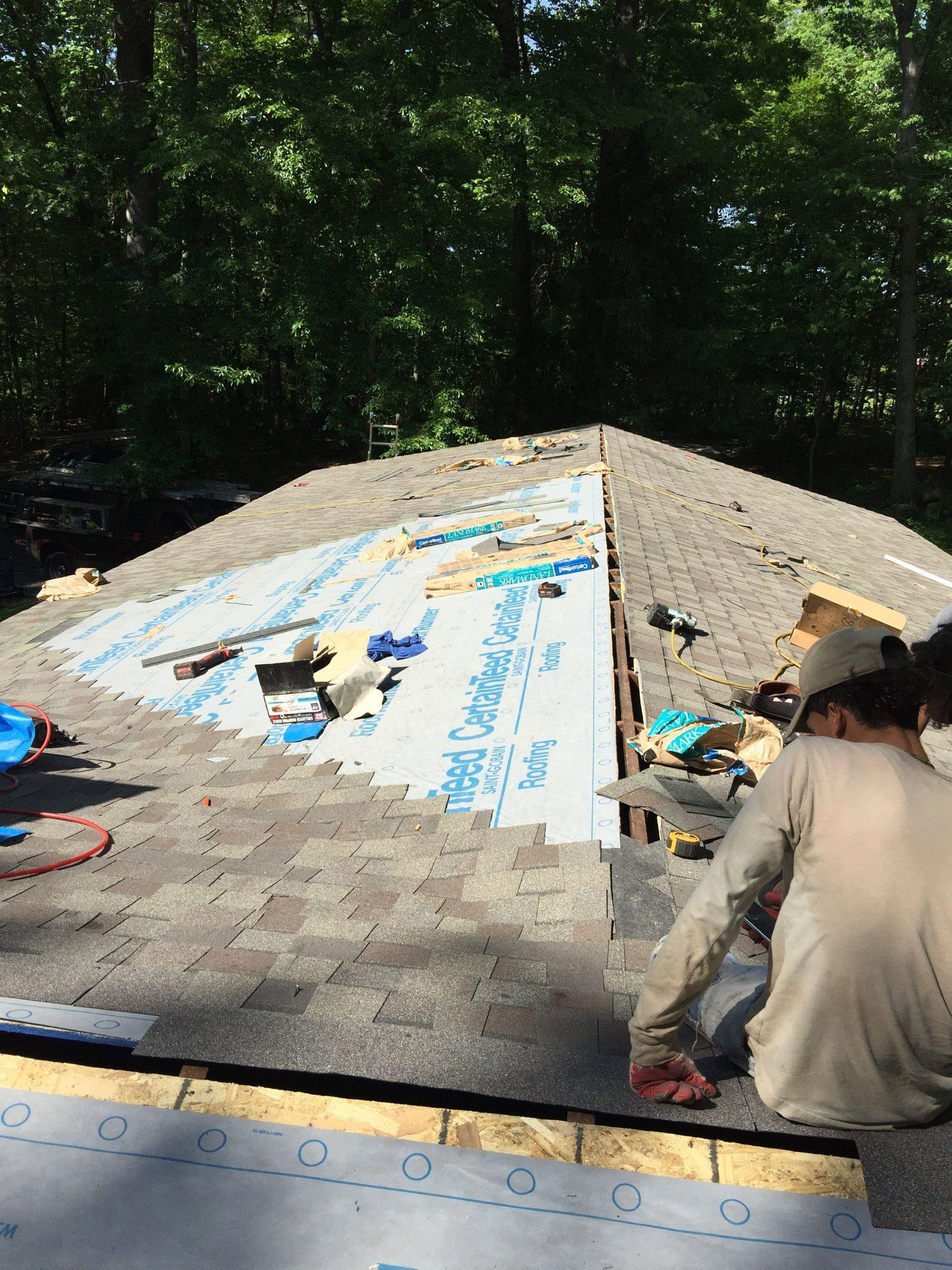 Residential Roofing Installation using CertainTeed Shingles by Alpha Design Services