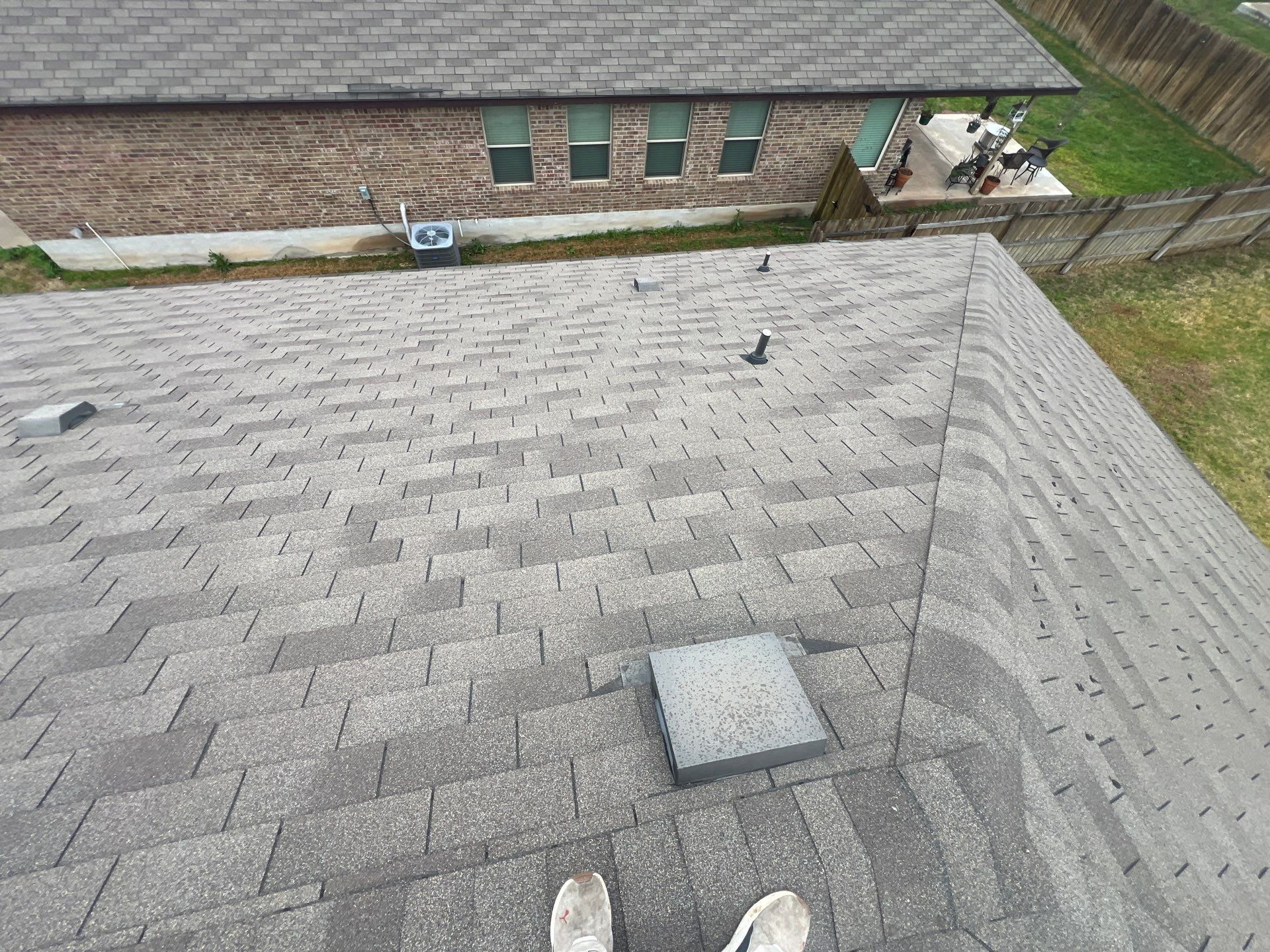 Residential Roofing Installation using IKO Nordic Class 4 Impact Resistant 30yr Architectural Shingles. Color: Castle Grey by WR Roofing Solutions
