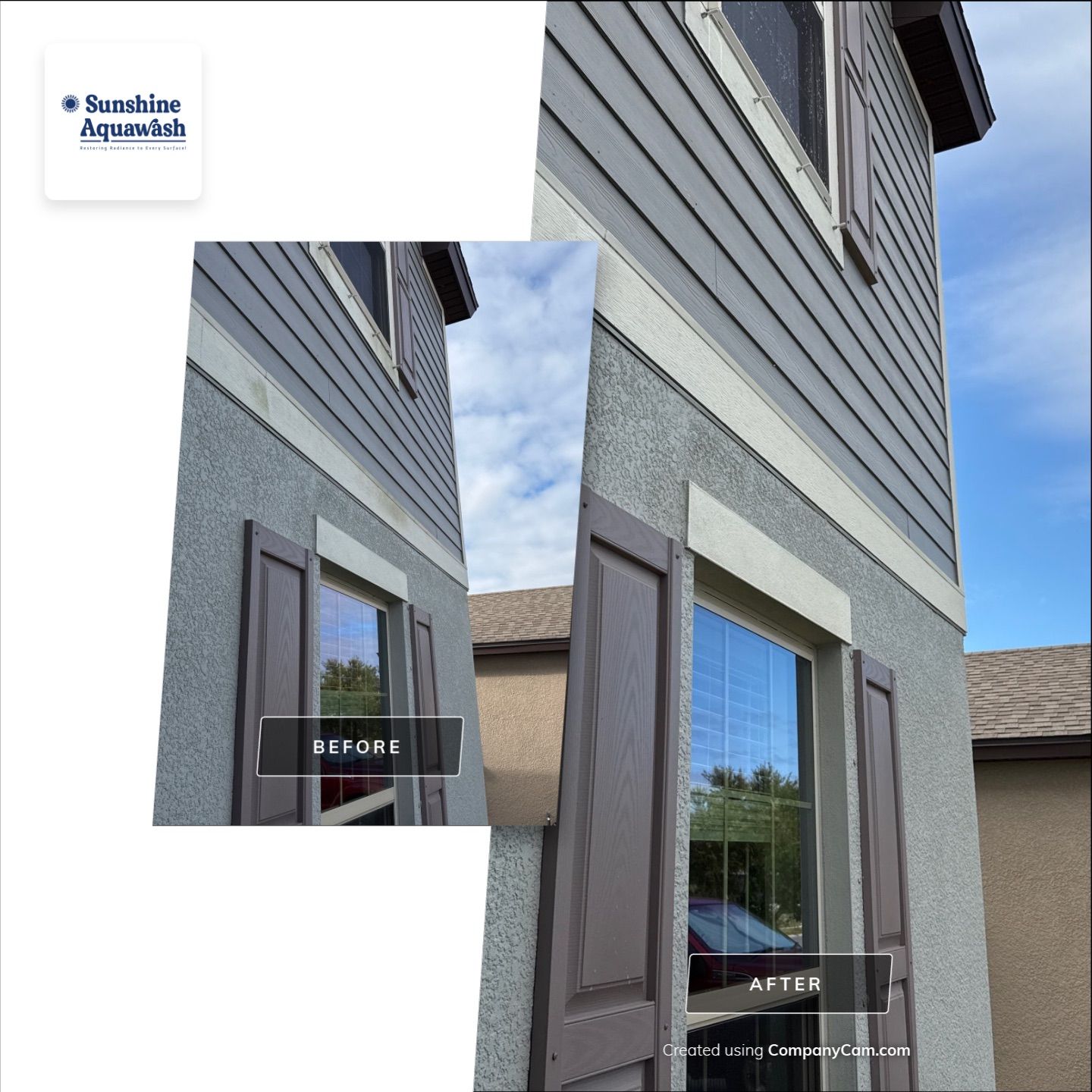 House Wash & Driveway / Sidewalk Cleaning by Sunshine AquaWash