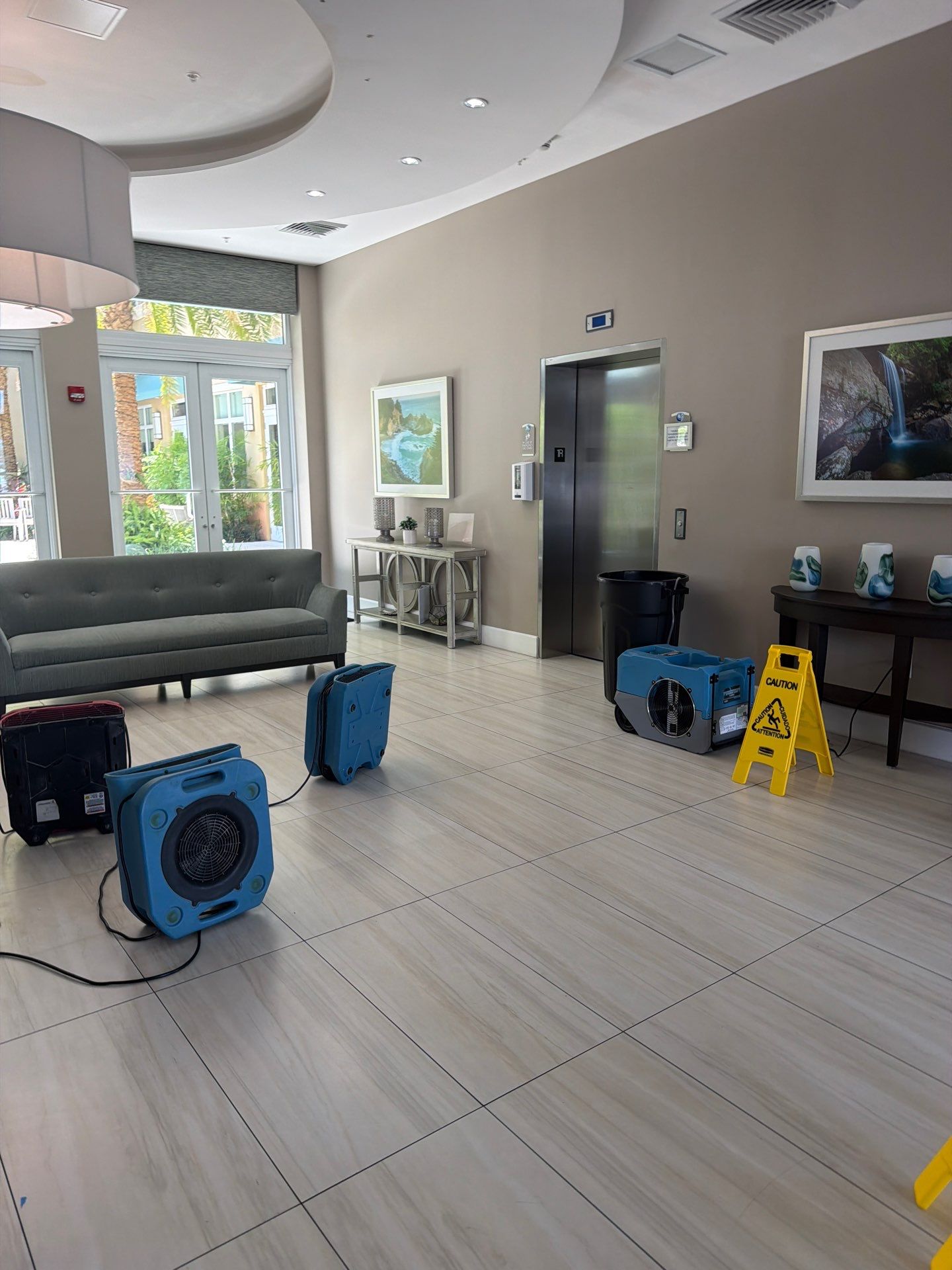Commercial Water Damage Mitigation and Floor Drying in Boynton Beach by SuperClean