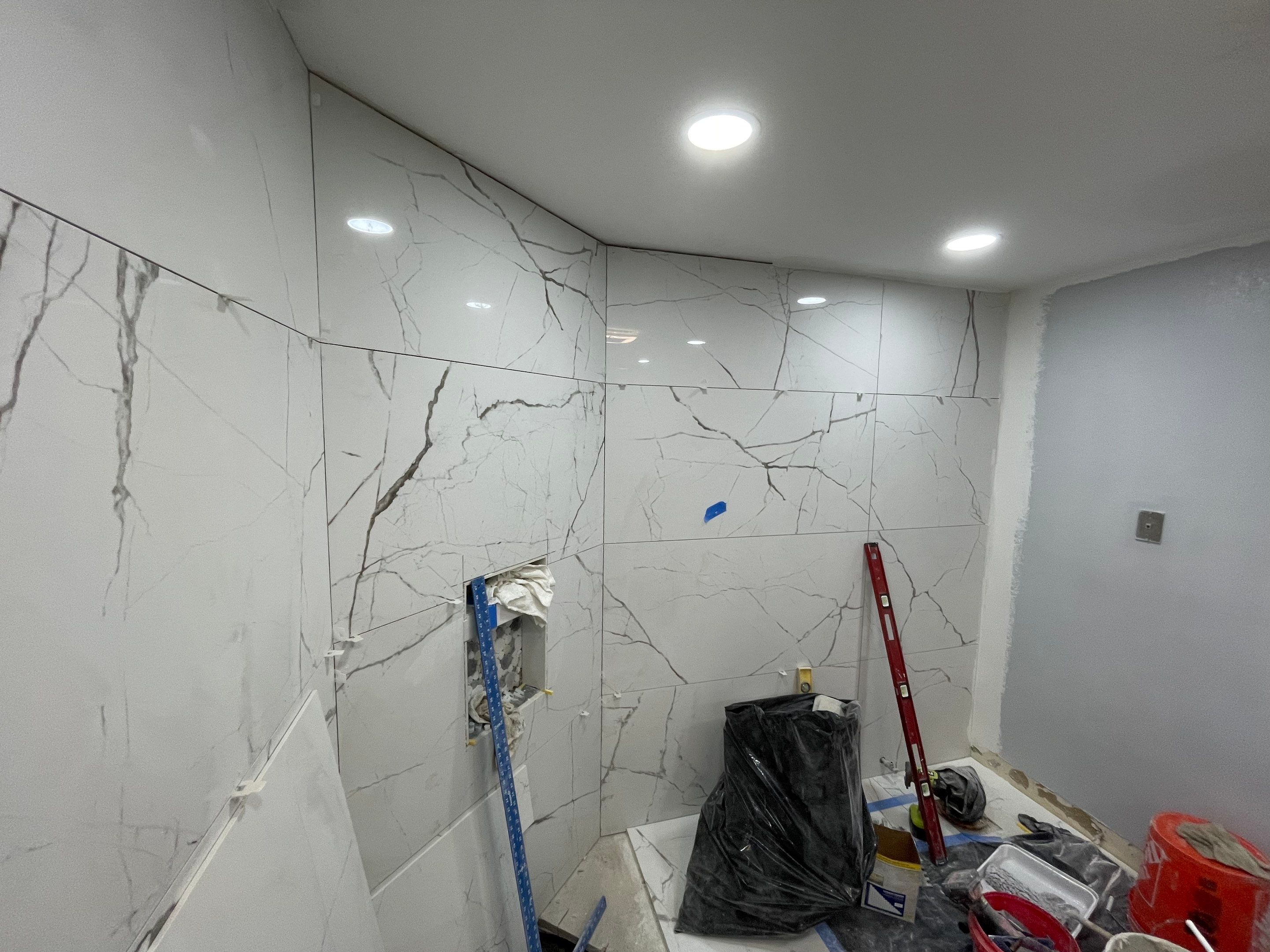 Bathroom Remodel using Tile by Home Concepts Construction