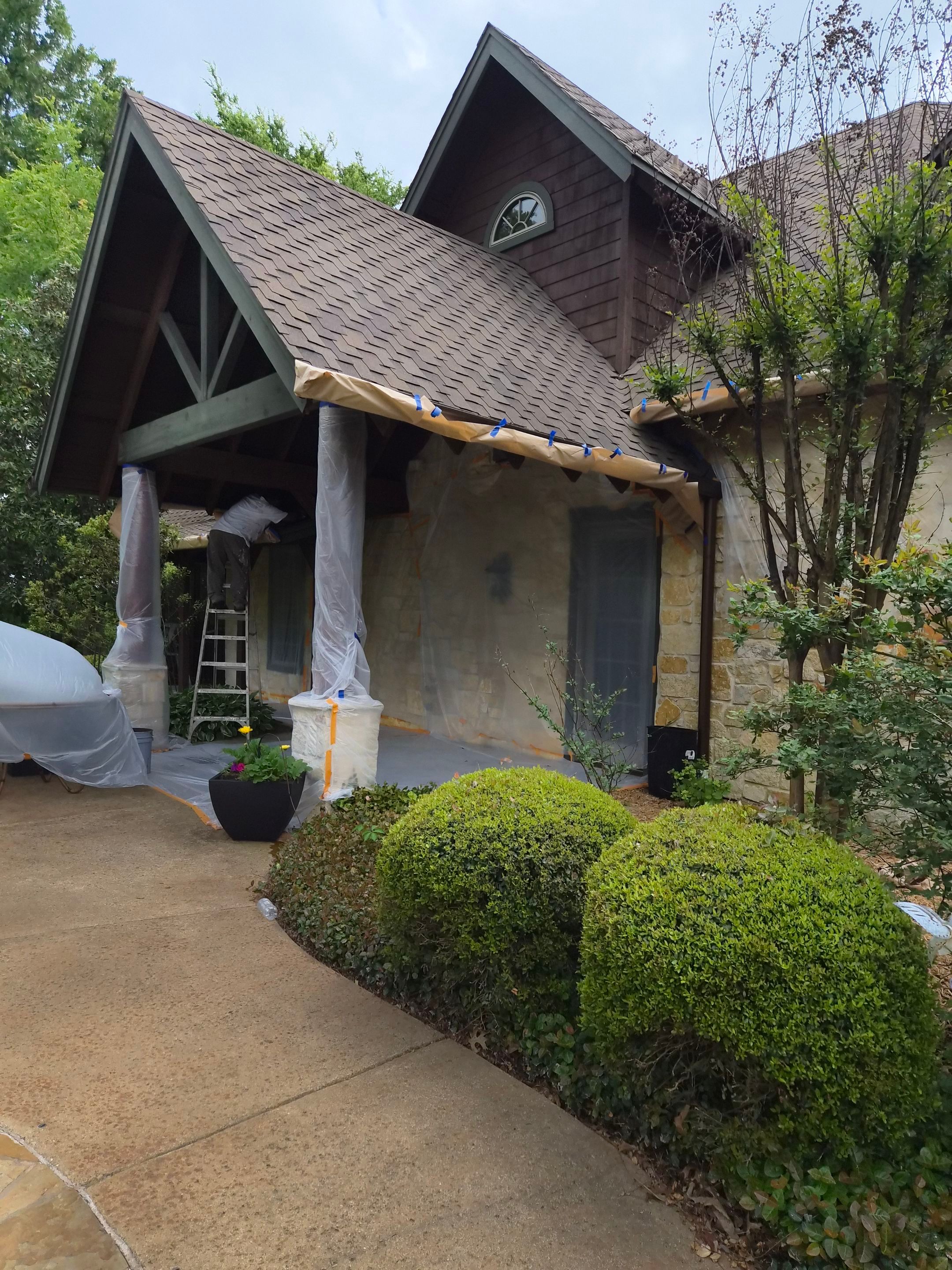 A Complete Exterior Refresh for a Custom Log Home & Property in Alba, Texas by Quality Coats Painting
