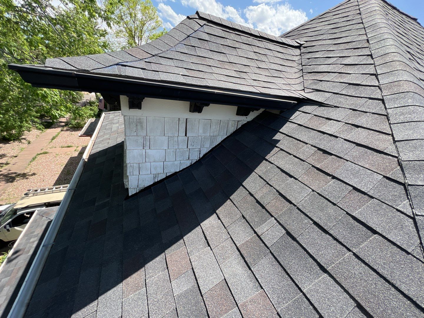 Residential Roofing Installation using Malarkey Legacy IR - Black Oak by A to Z Roofing