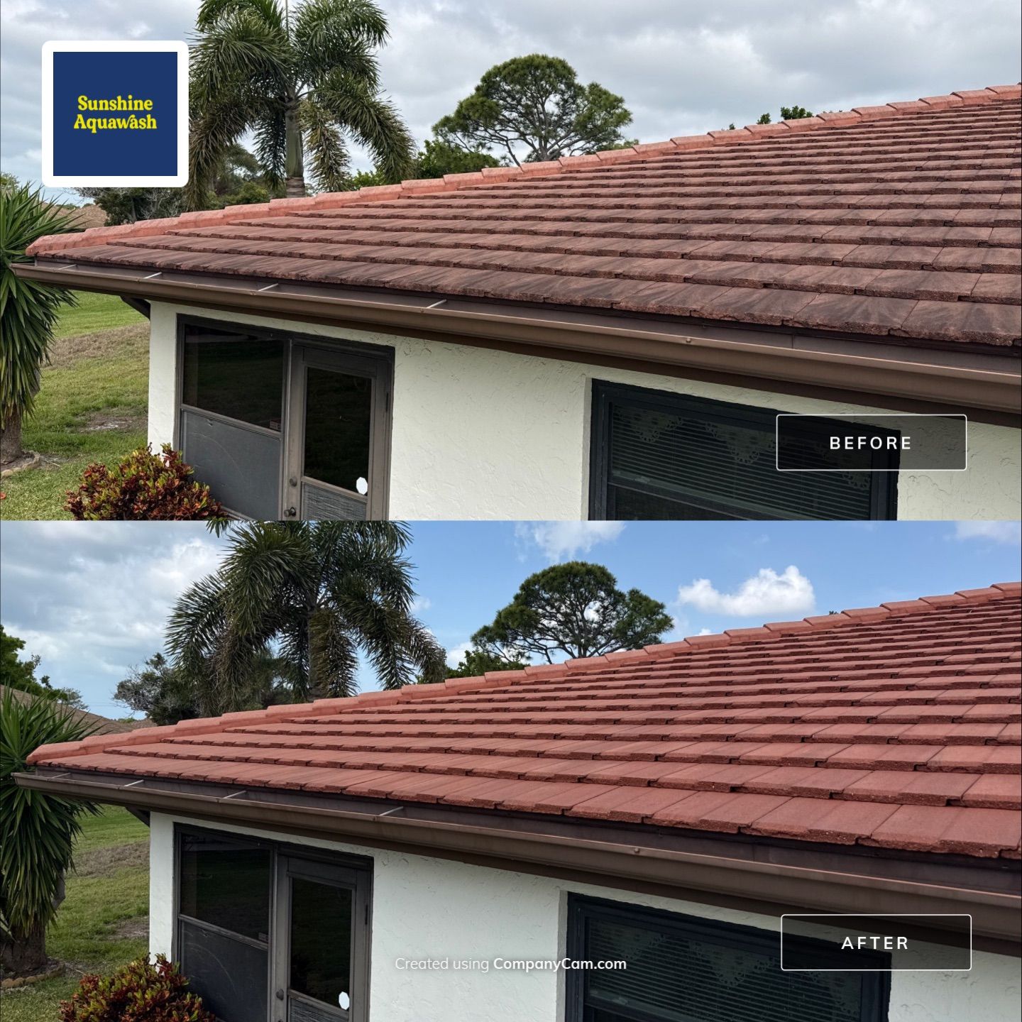 Tile Roof Cleaning – Vivenda at Bradenton I (Same-Day Service & Facebook Review) by Sunshine AquaWash