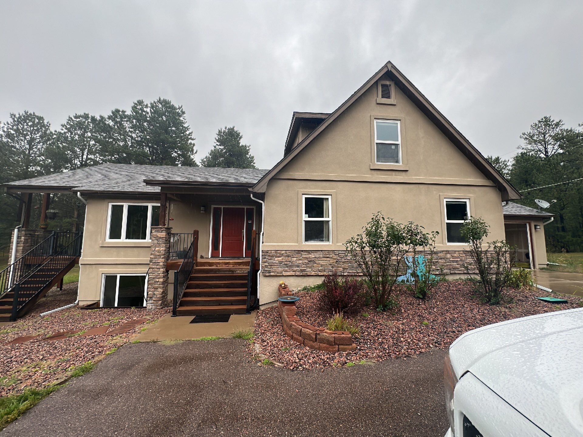 Storm Related Insurance Claim by Alpine: Roofing, Stucco, Windows, and Doors