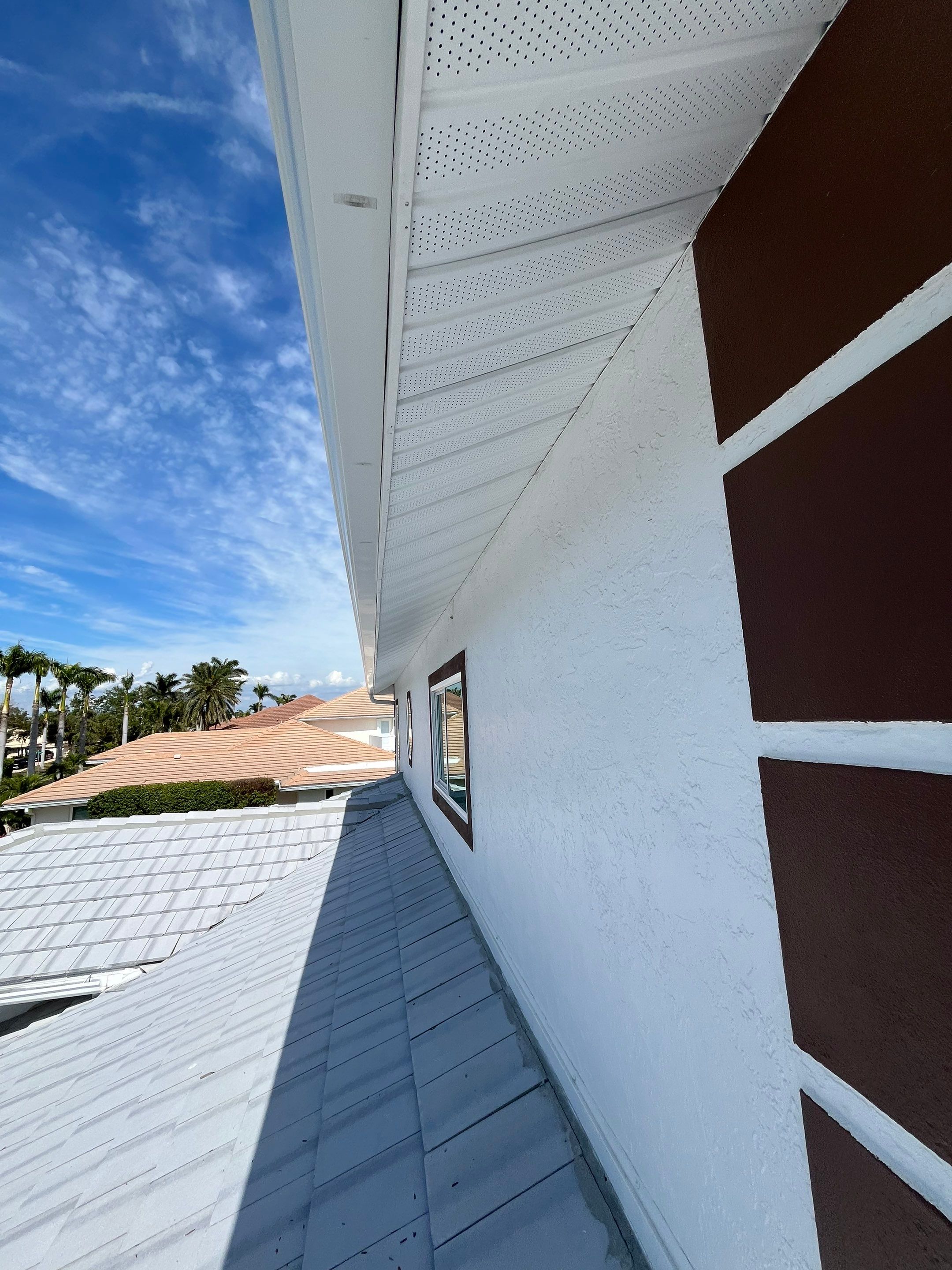 Repainting and Upgrading Gutters in Sarasota FL by Gutter Professors