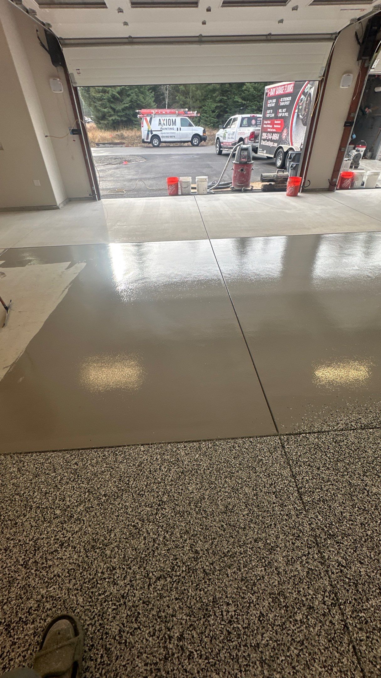 Garage Transformation using Domino by Croc Coatings, LLC