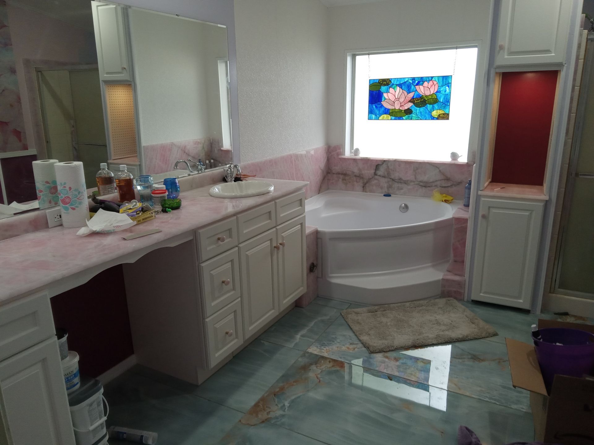 Pink Dream Bathroom Makeover by Rio Grande Building & Storage