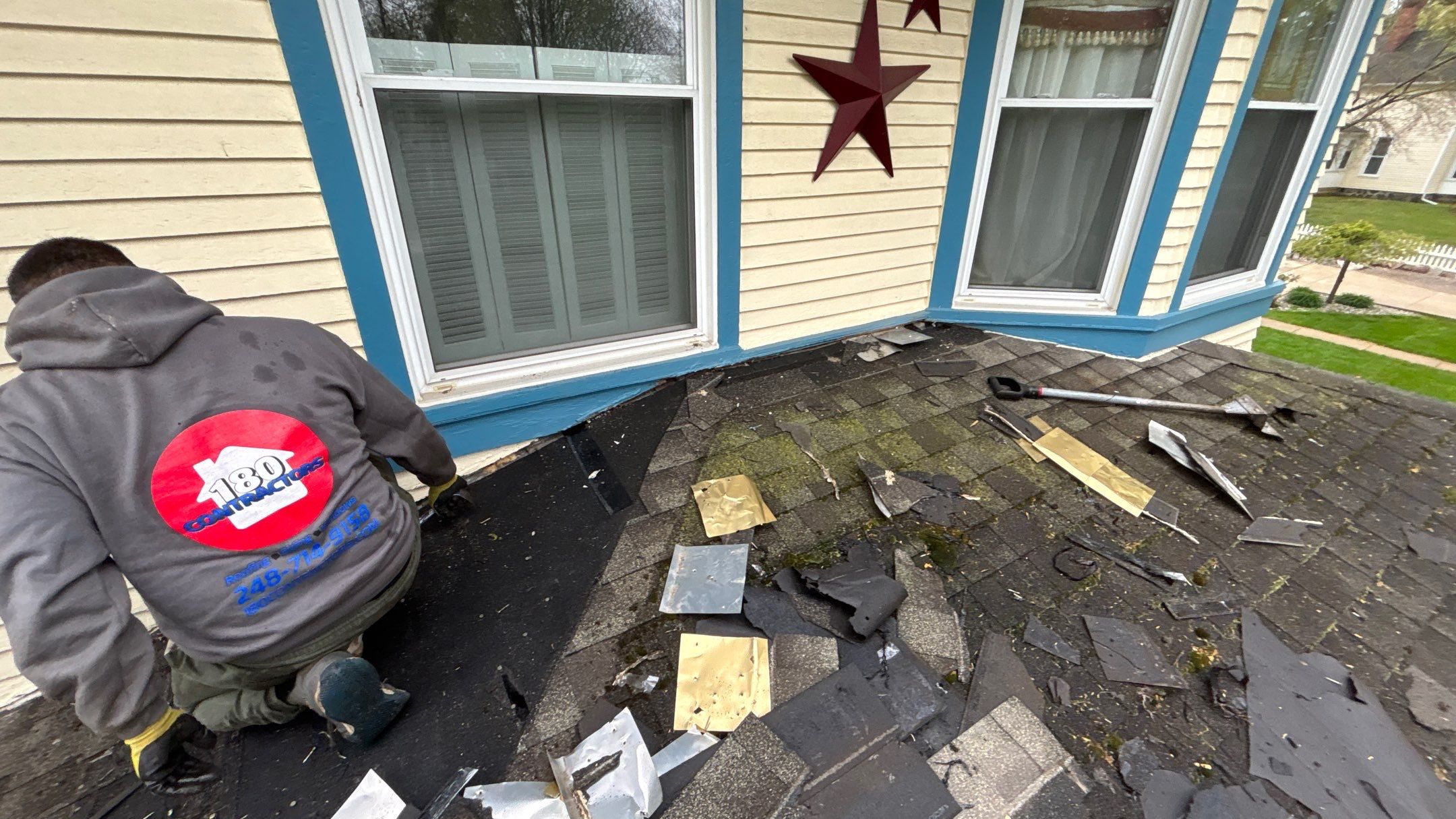 Roof Replacement using Owens Corning Summer Harvest by 180 Contractors