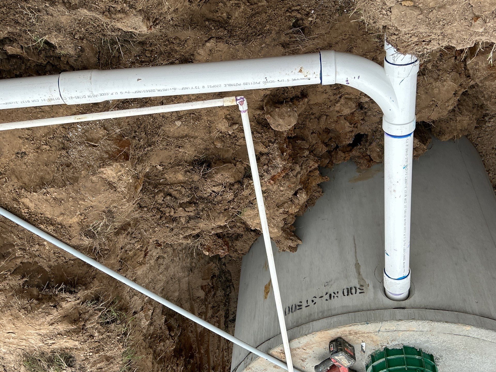 Septic Install Project in Eustace by Rub-A-Dub Plumbing