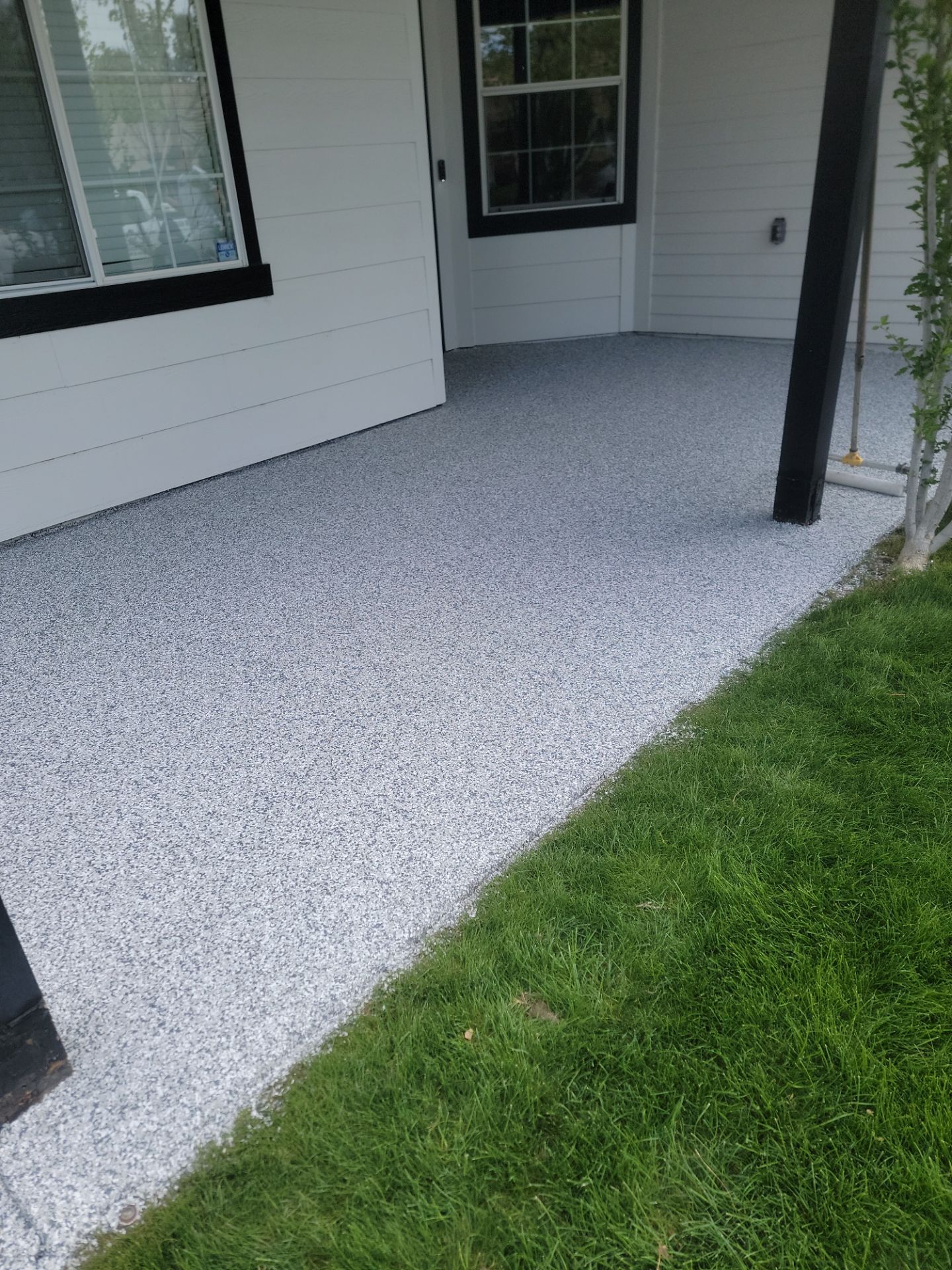 Polyurea Concrete Coating for Templeton Pool Deck and Front Porch by MGP Coatings