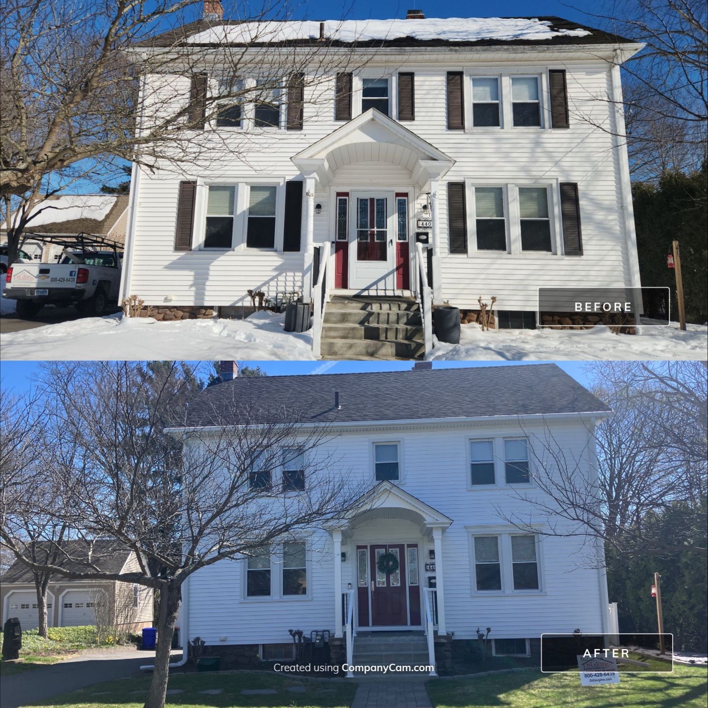 Refreshed Siding with Cert. Mainstreet D/4 clapboard, White by DiGiorgi Roofing and Siding Inc