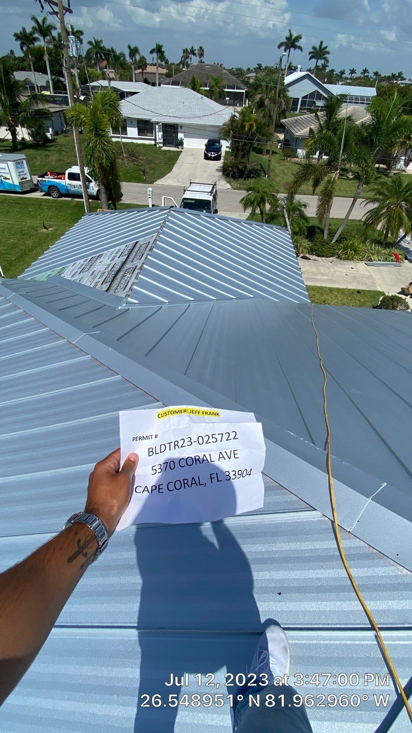 Residential Roofing Installation using Standing Seam Metal by Protek Roofing Heating Air & Solar