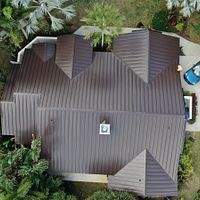 24ga 1.5" Mechanical Seam Mansard Brown  by Total Roofing System The Metal Roof Experts
