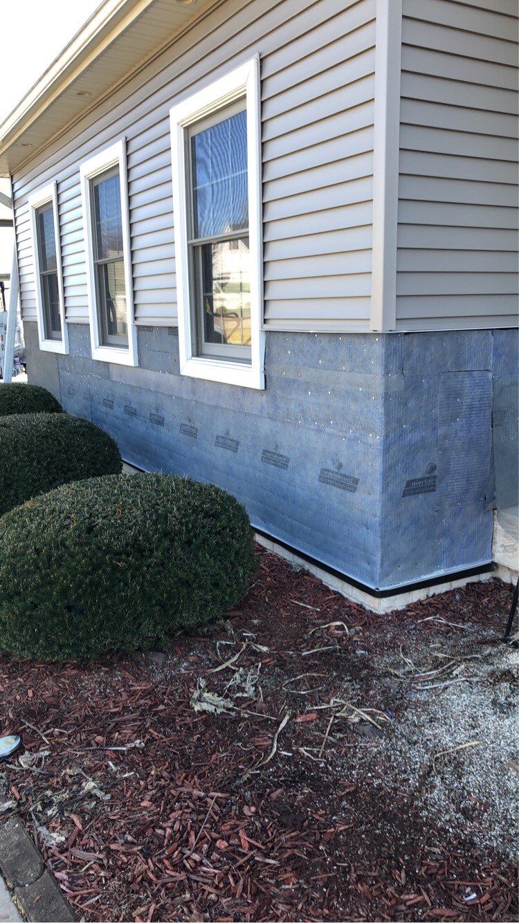 Masonry Veneer Stone Installation by ACE Waterproofing & Basement Solutions