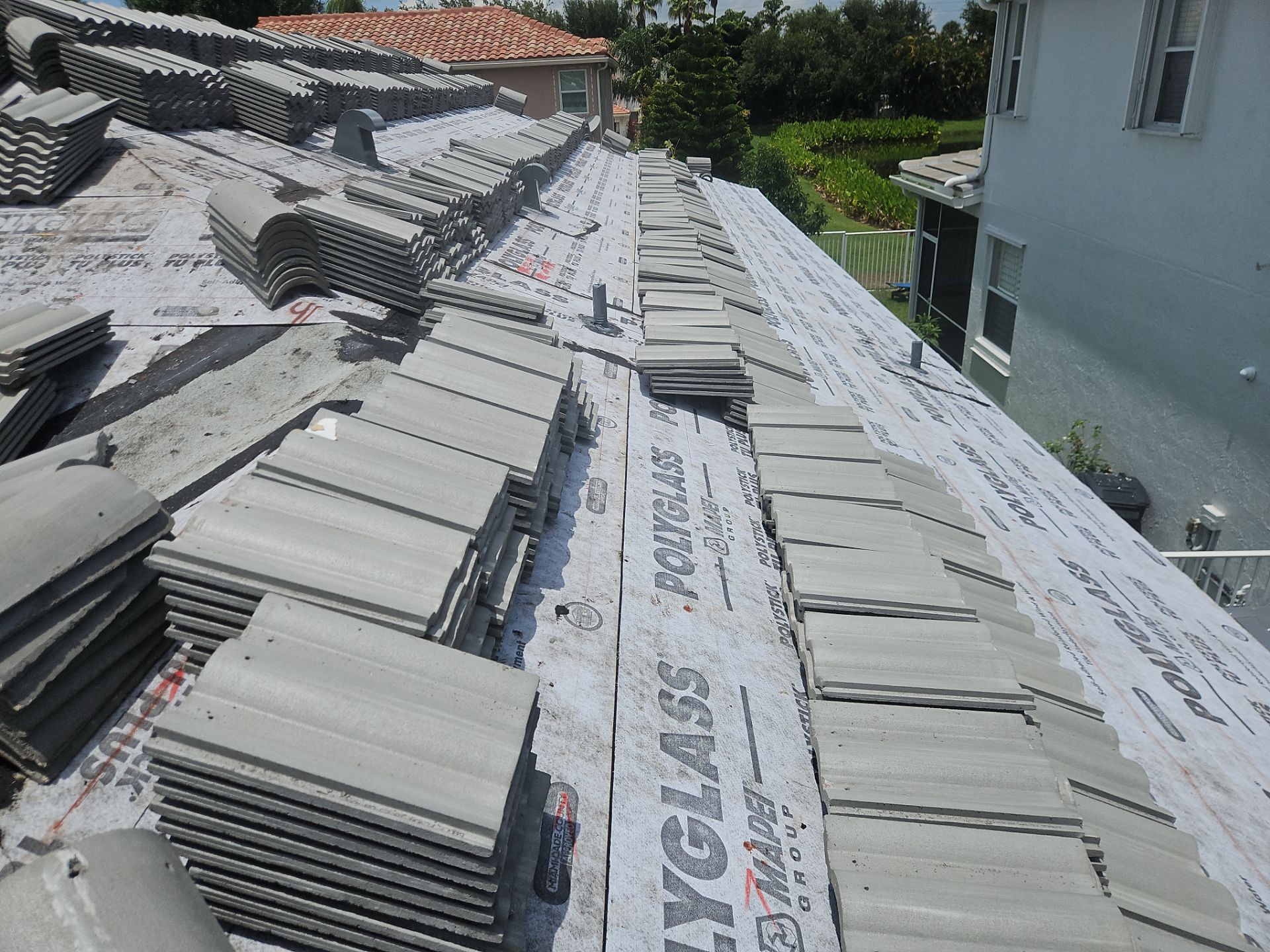 Residential Roofing Installation using Eagle Roofing Tile by BLUES BROTHERS ROOFING