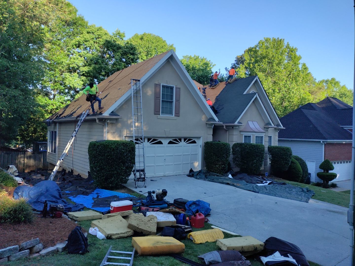 Residential Roof Replacement using Owens Corning Estate Gray by Inspector Roofing and Restoration