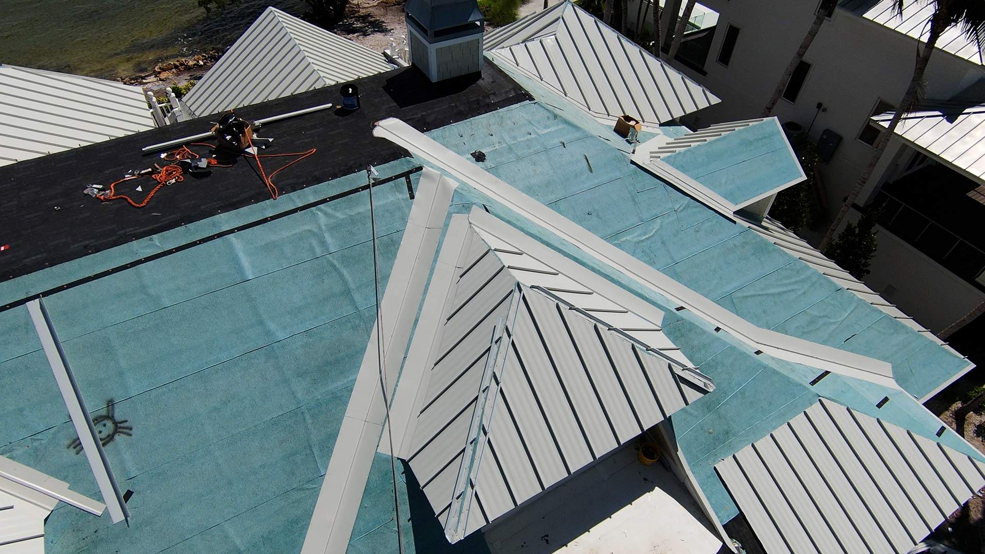 Sanibel Island Standing Seam Roof Replacement by Four Peaks Roofing