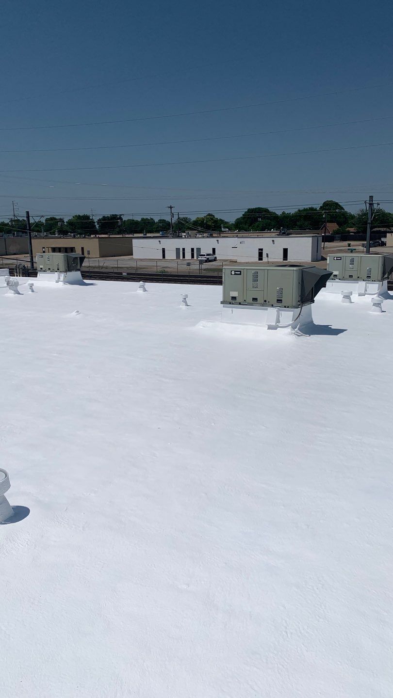 Foam & Metal Roof Restoration – Thermo Sensors (Garland, TX) by All Star Roofing LLC