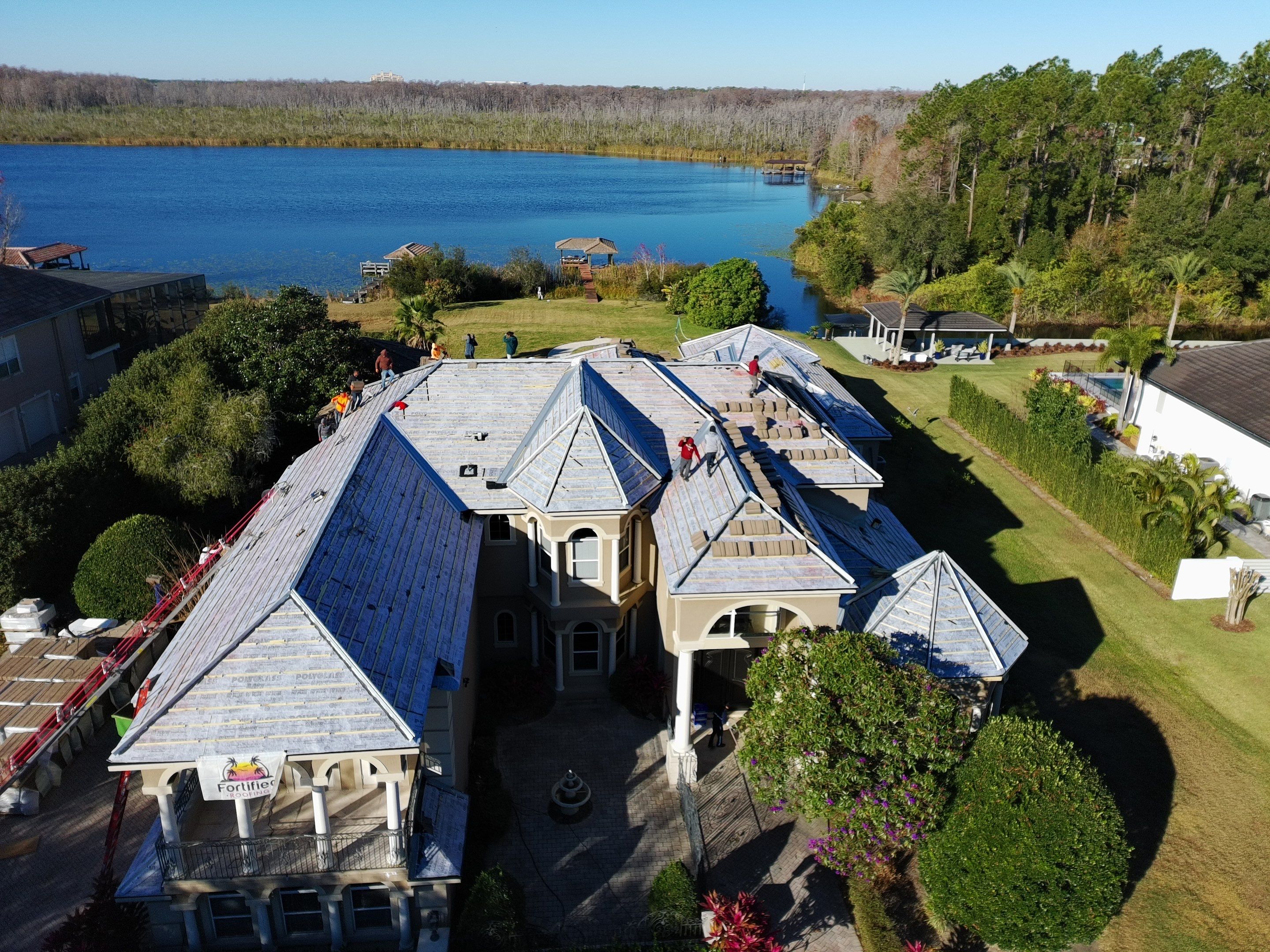 Mediterranean Tile Roof Replacement and Leak Remediation in Orlando by Fortified Roofing Solutions Corp.