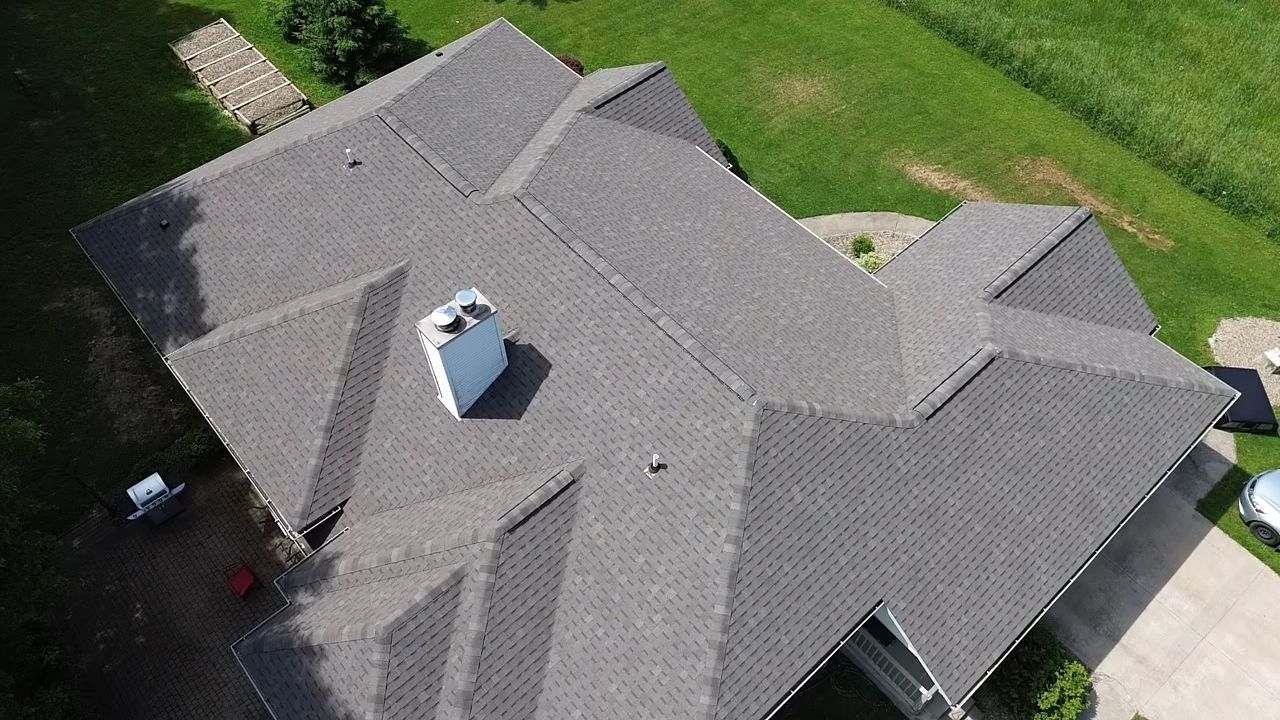 Atlas Pinnacle, Color, Weathered Wood, Drip Edge, Color, Royal Brown by Eagle Eye Roofing