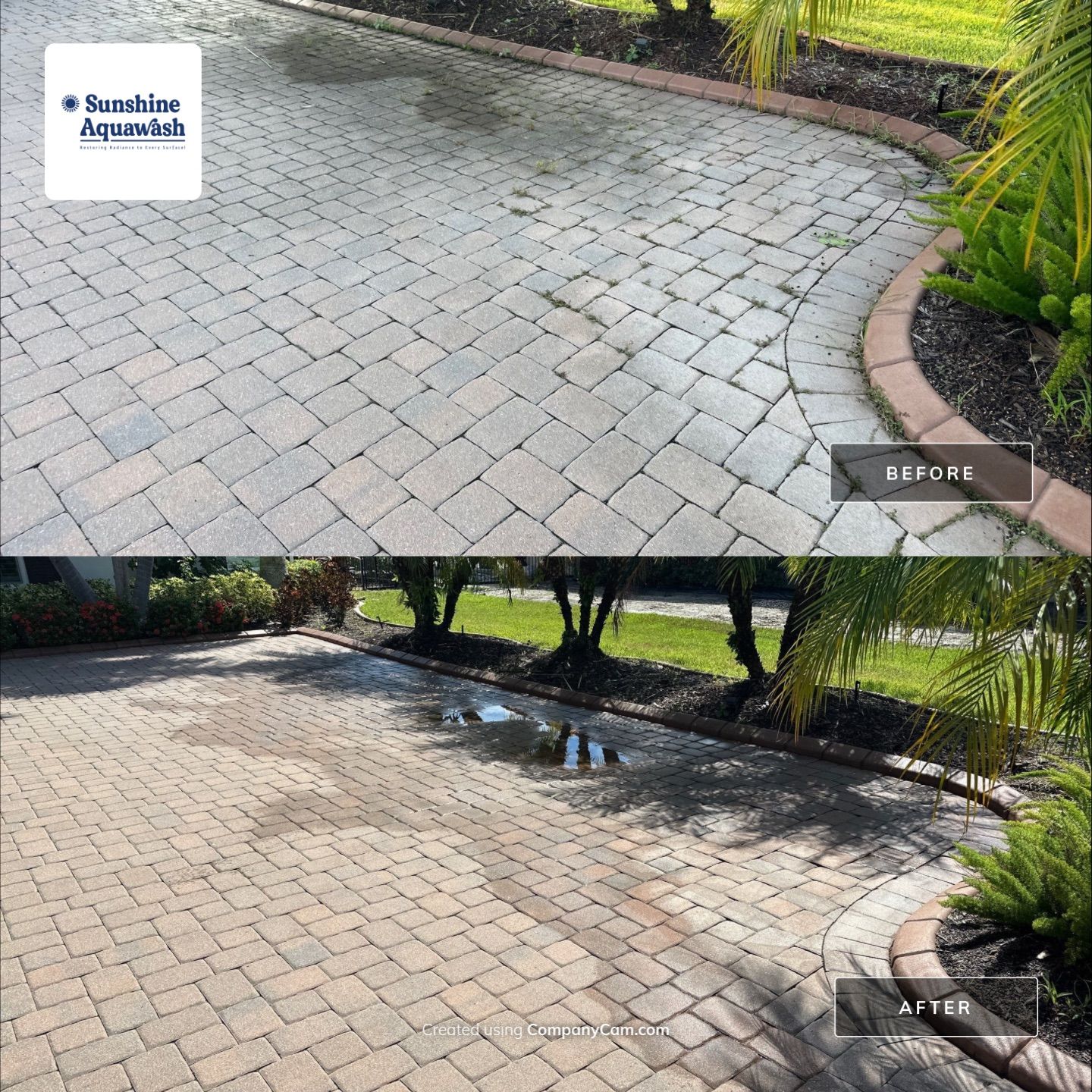 Paver Patio/Lanai & Driveway Cleaning in Winding River, Bradenton, FL | Sunshine AquaWash by Sunshine AquaWash