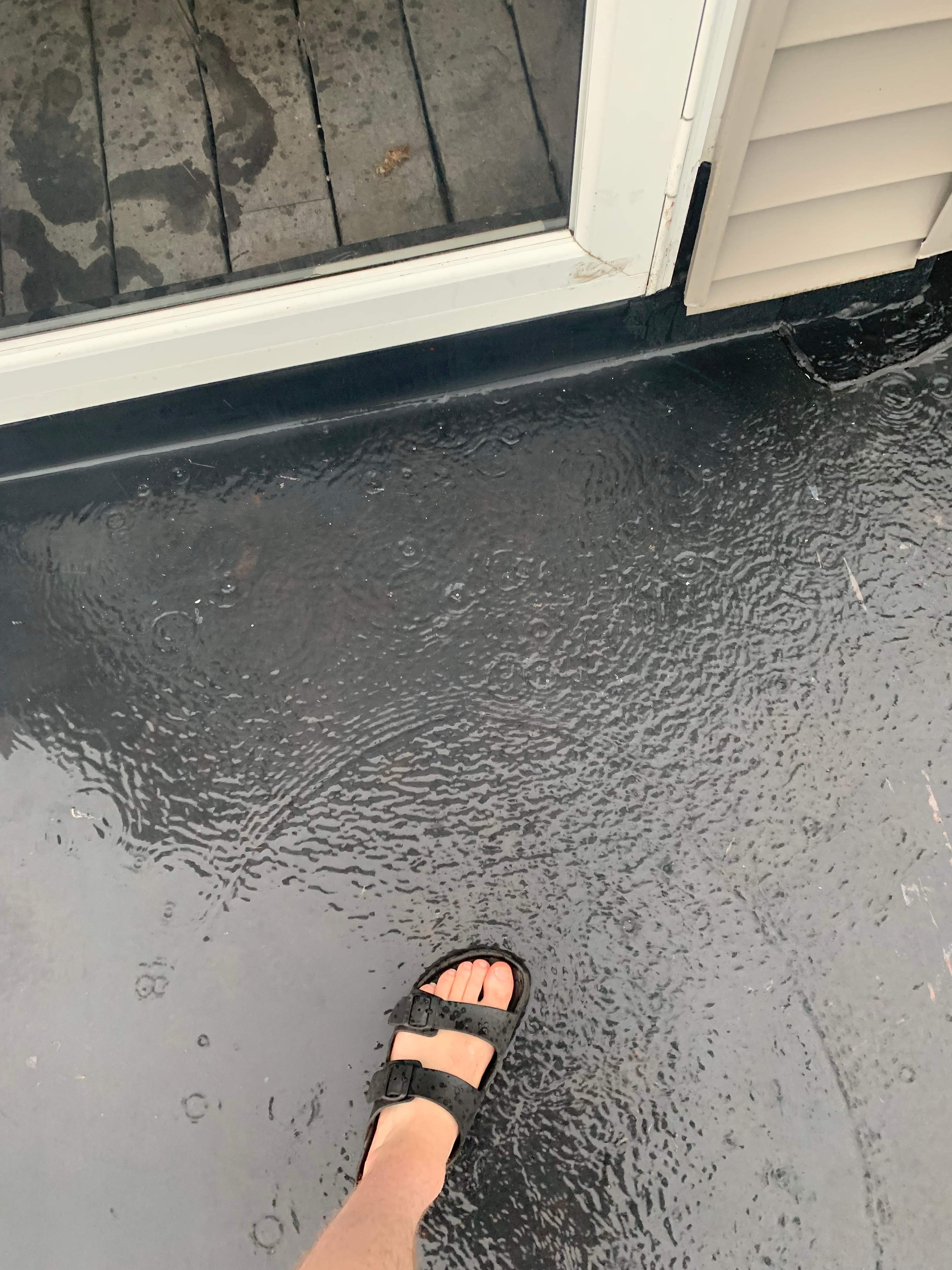 Deck Installation using trex over epdm roof by A Plus Exterior