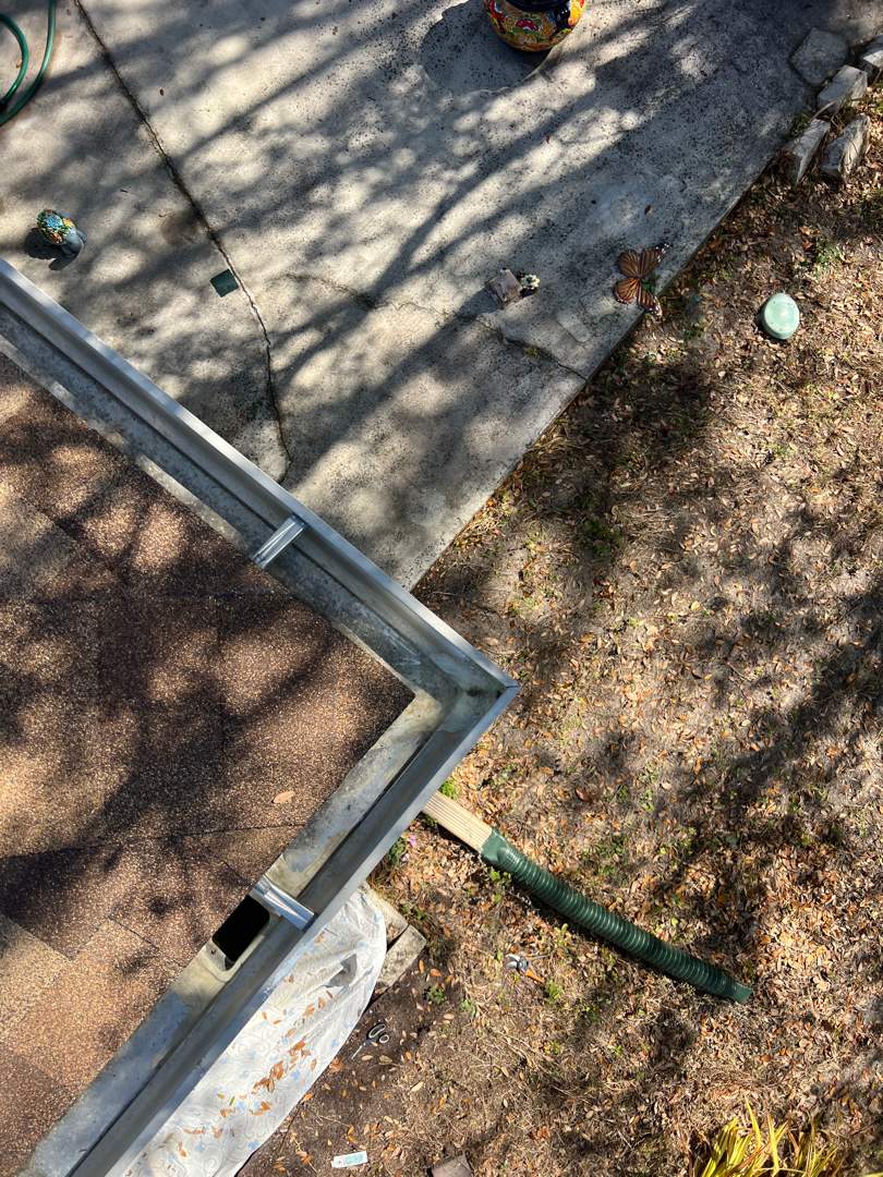 North Port gutter cleaning job, job done at residential location