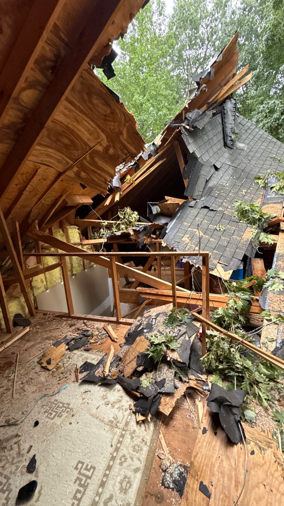 Storm Damage Mitigation and Structural Drying After Tree Impact in Raleigh by One Team Restoration