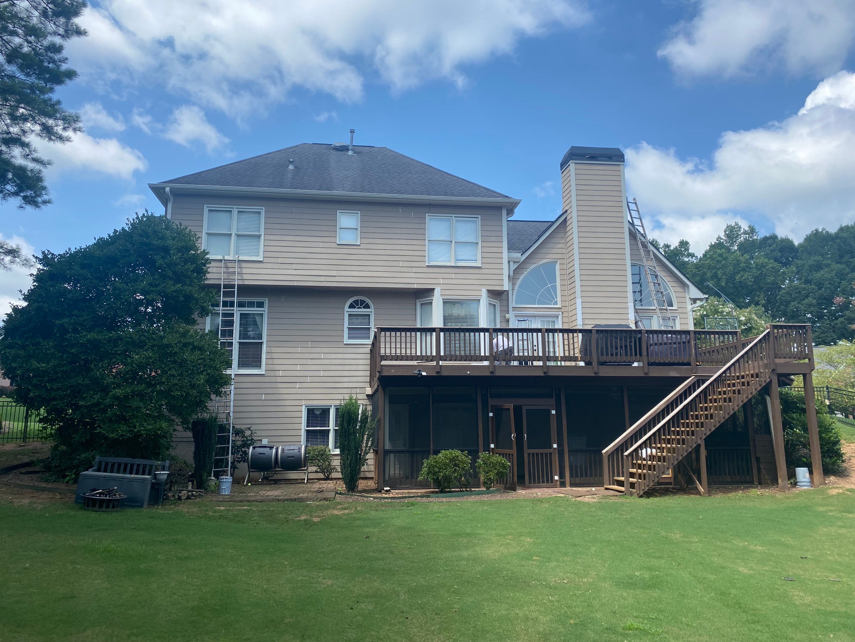Exterior Painting and Trim Refresh for Two-Story Canton Residence by Swift Home Renovations