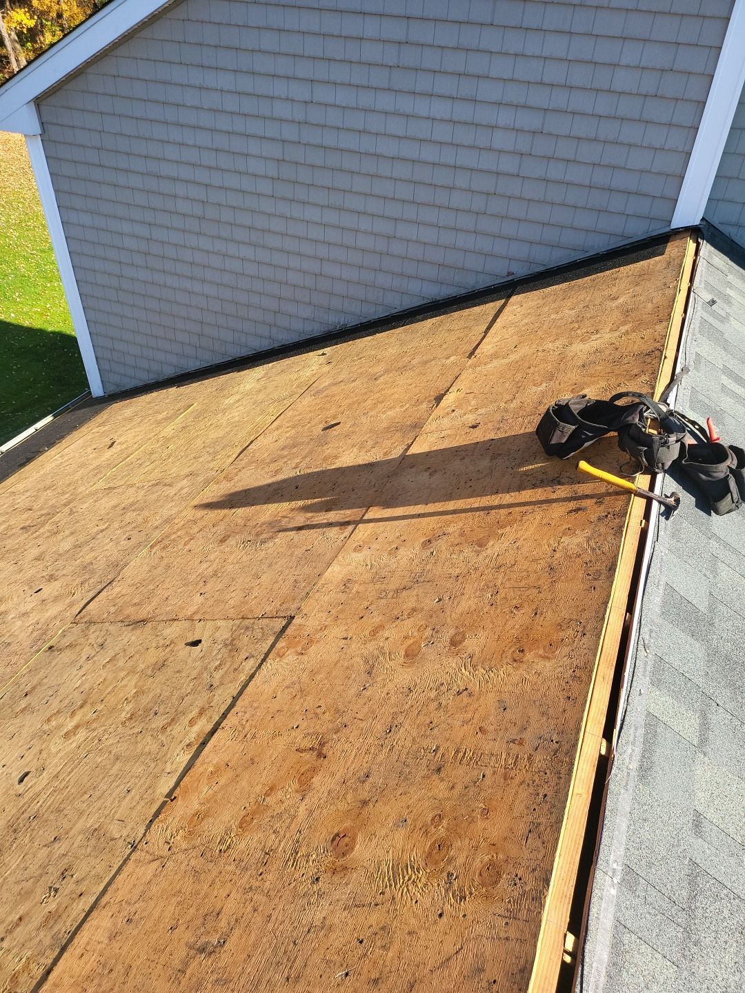 Residential Roofing Installation using Owens Corning TruDefinition Estate Gray by A Plus Exterior