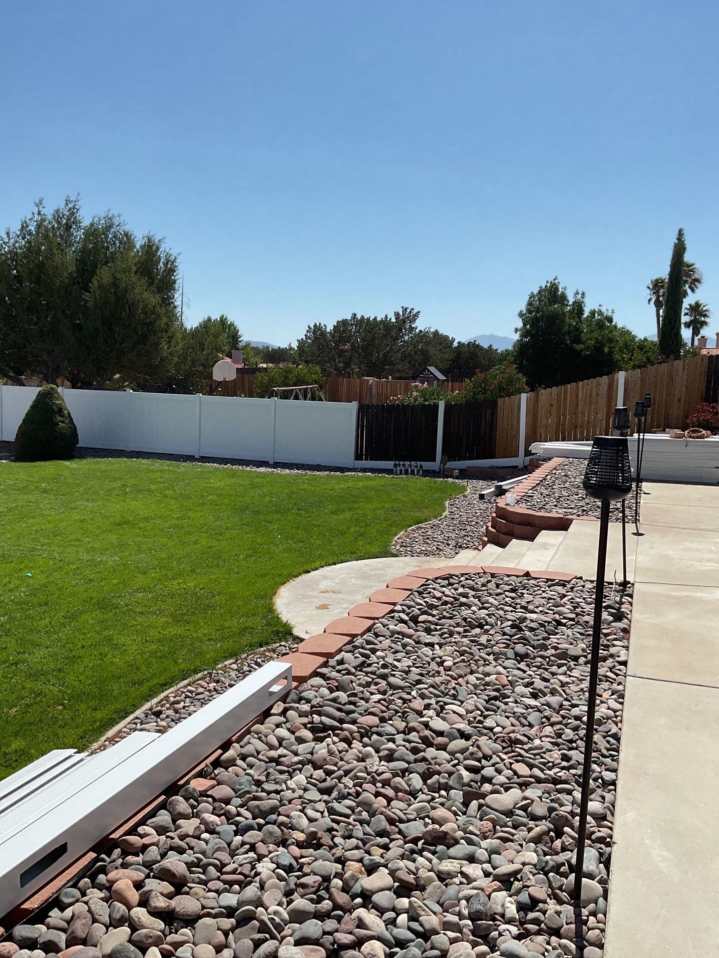 Fence Installation using Vinyl by Fence Guys Inc.