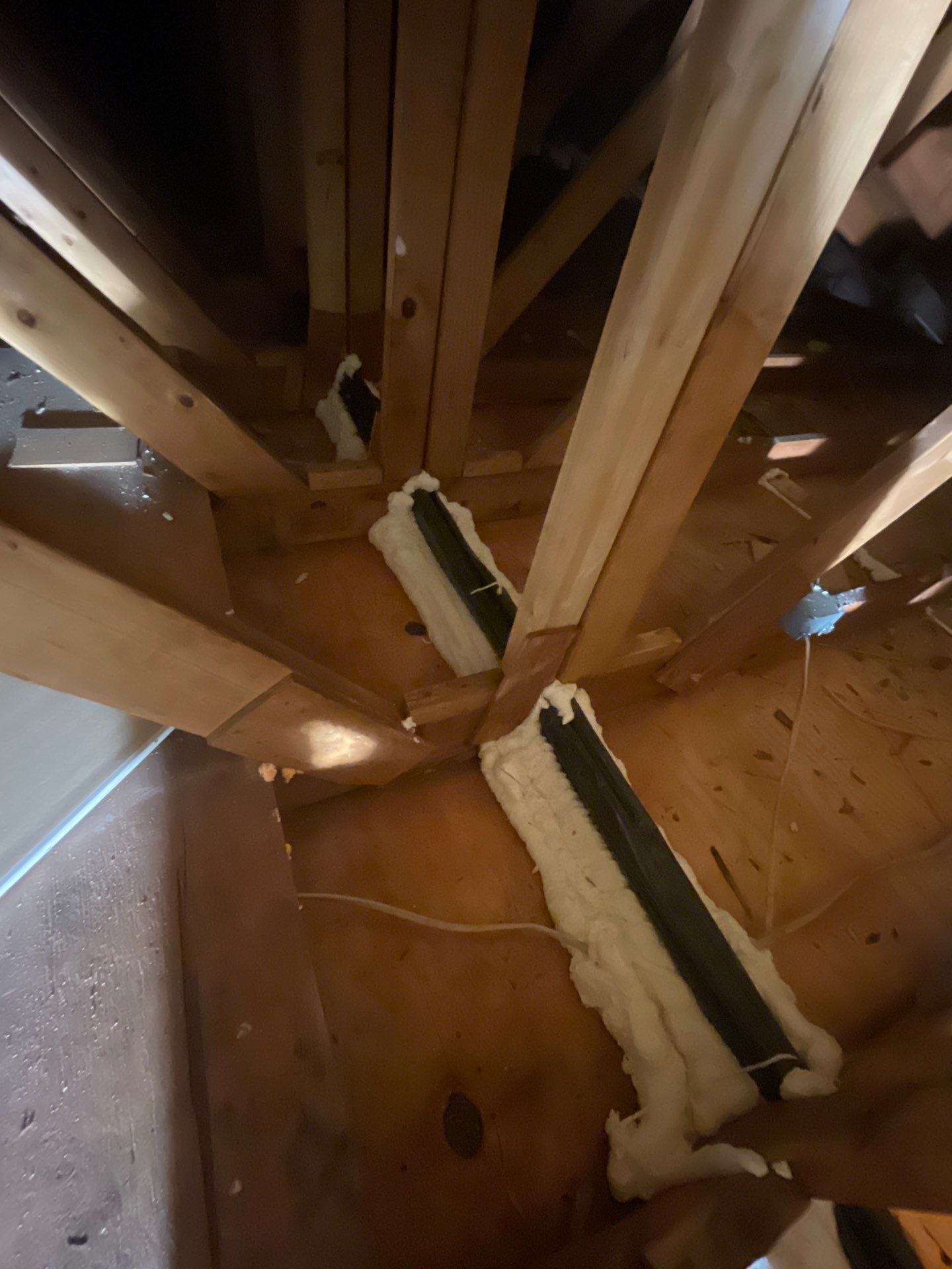 Attic Insulation using Green Fiber Sanctuary by NYS Foam & Energy